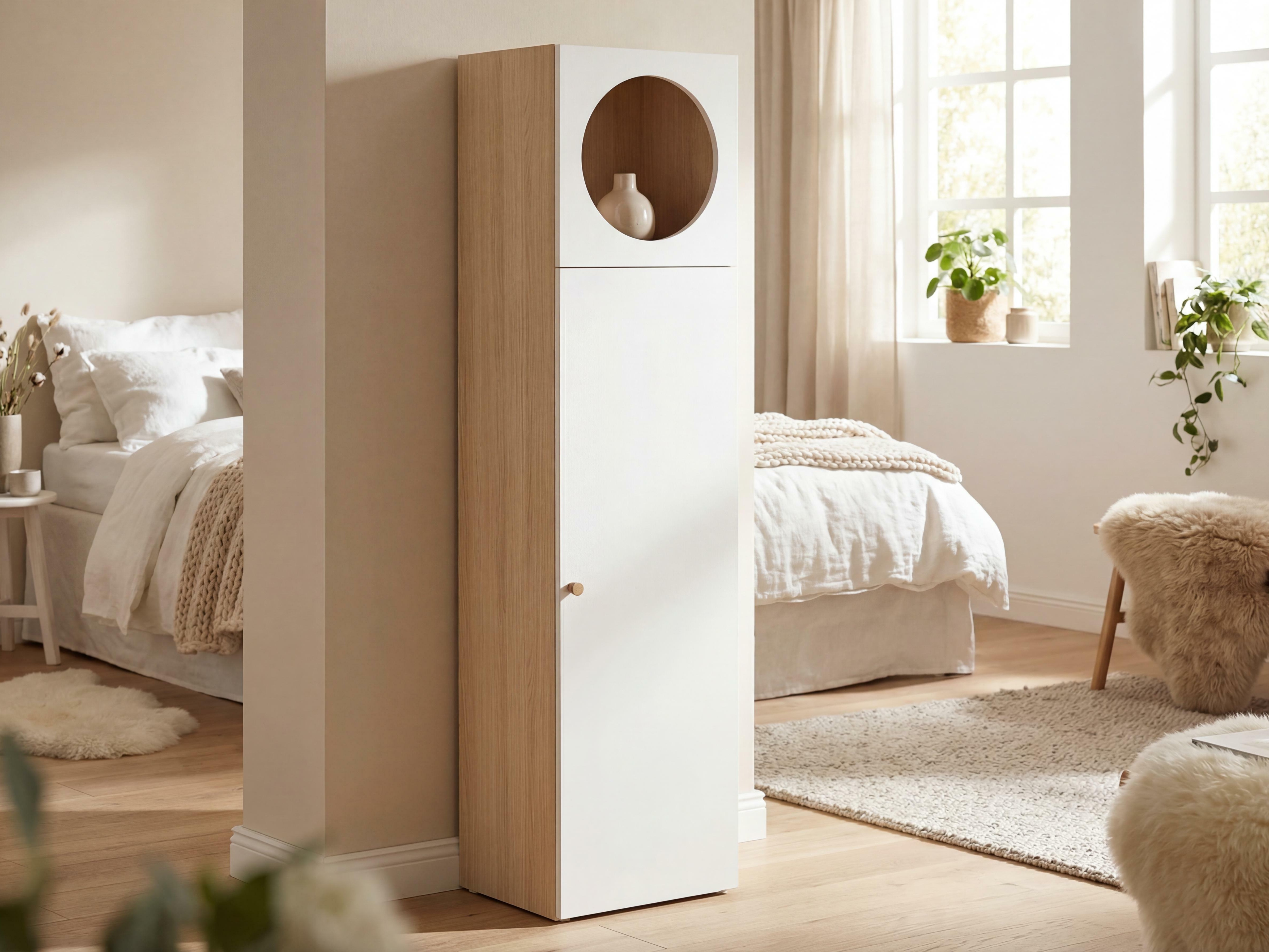 Regal Tornolo 104 (Lahki hrast + Bela)