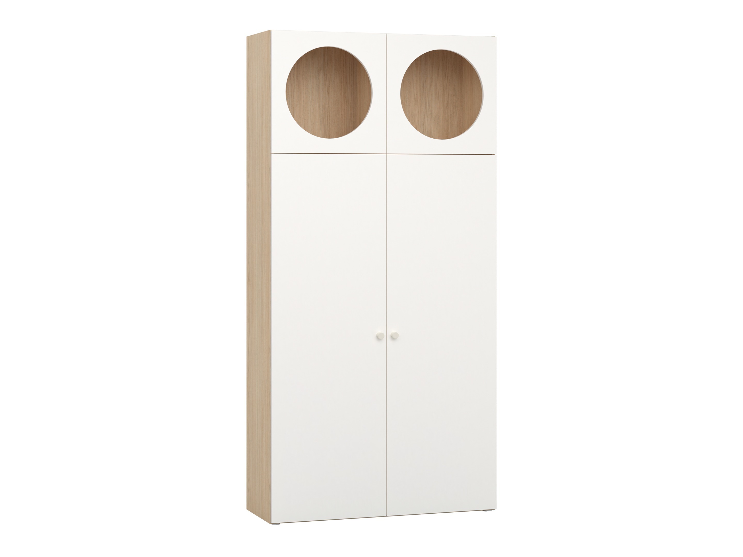 Regal Tornolo 106 (Hrast svetla + Bela)