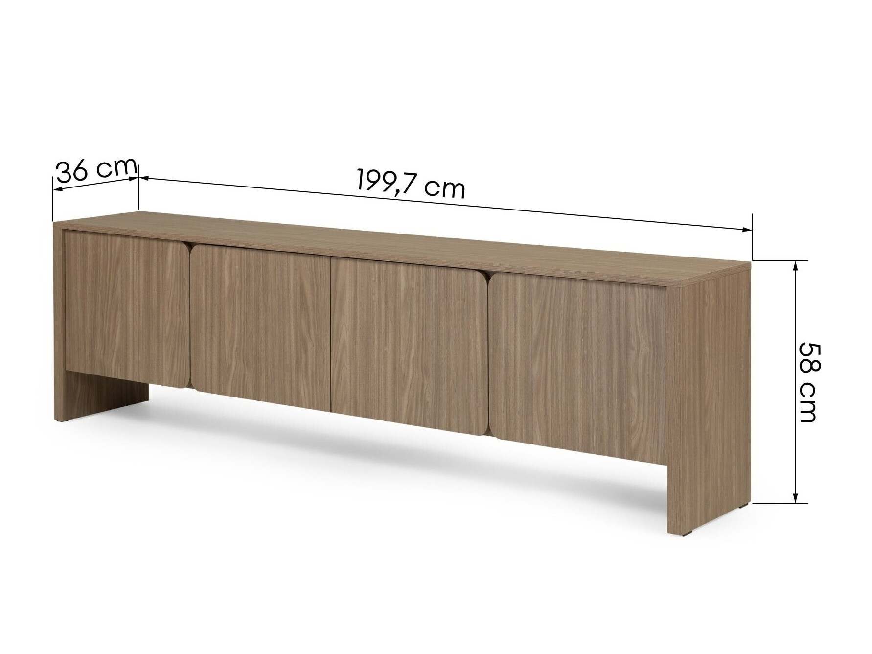 TV-omarica Burleson 609 (Hrast)