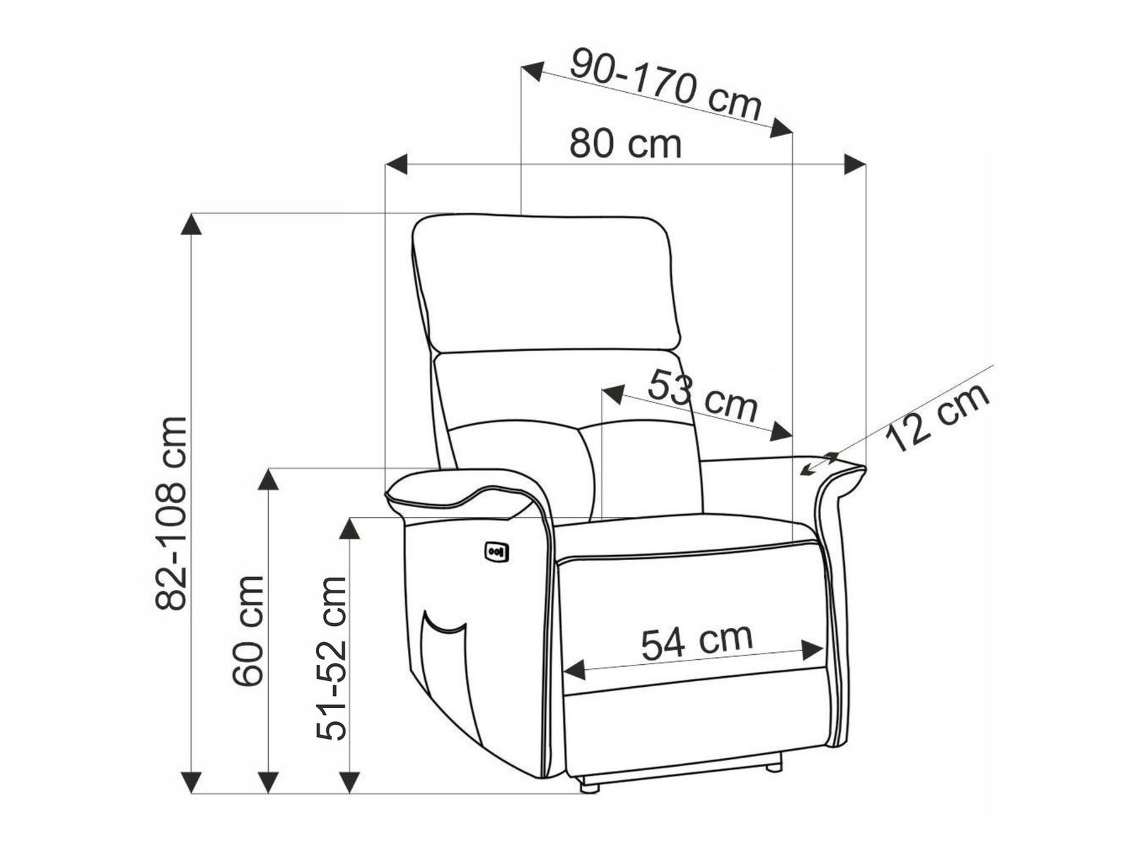 Fotelj s počivalnikom Houston 1979 (Bež)