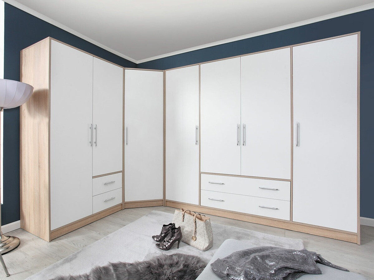 Garderobna omara Cavmero 101 (Sonoma hrast + Bela)