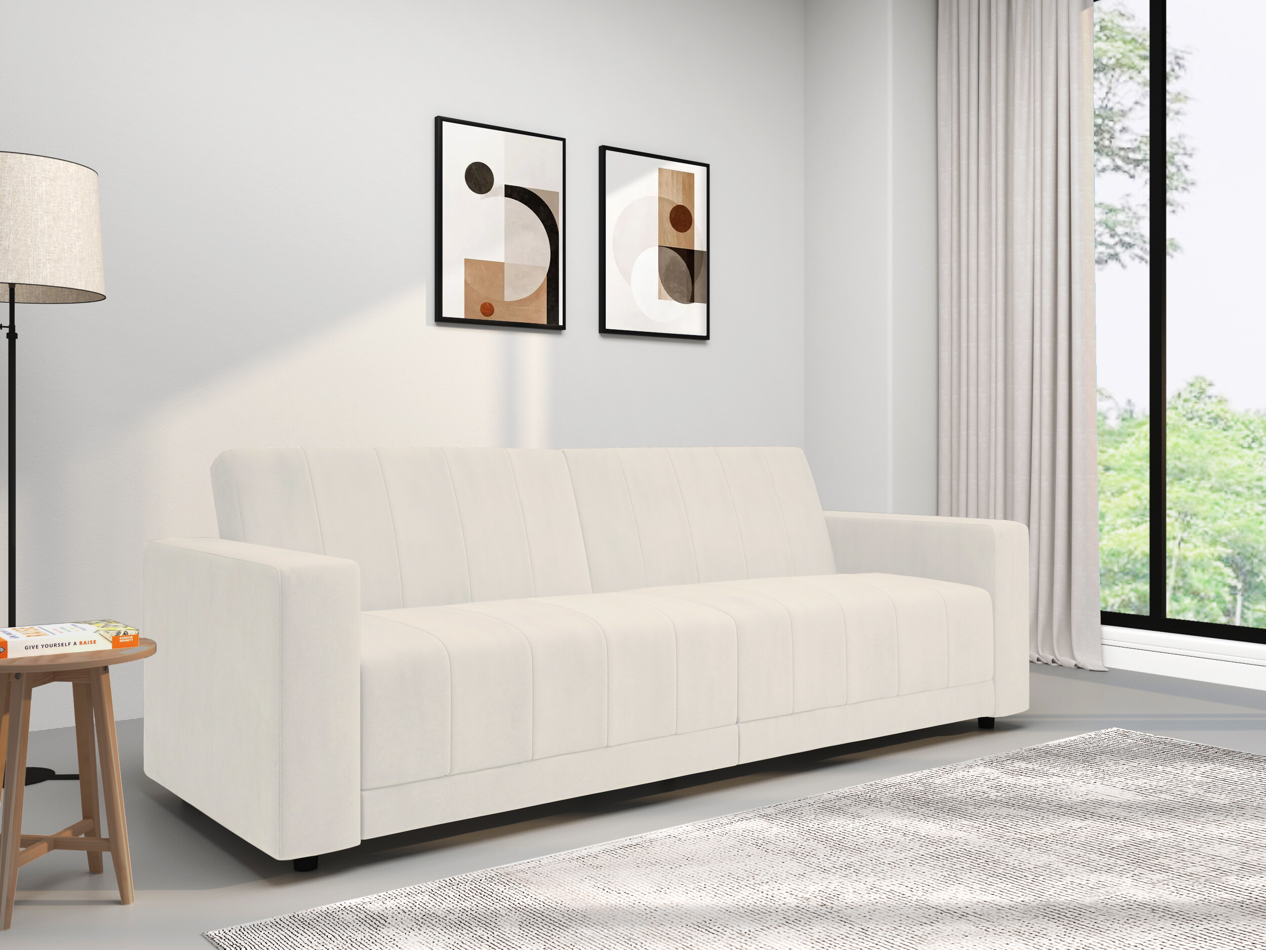 Raztegljiv kavč Denton 1535 (Krema)