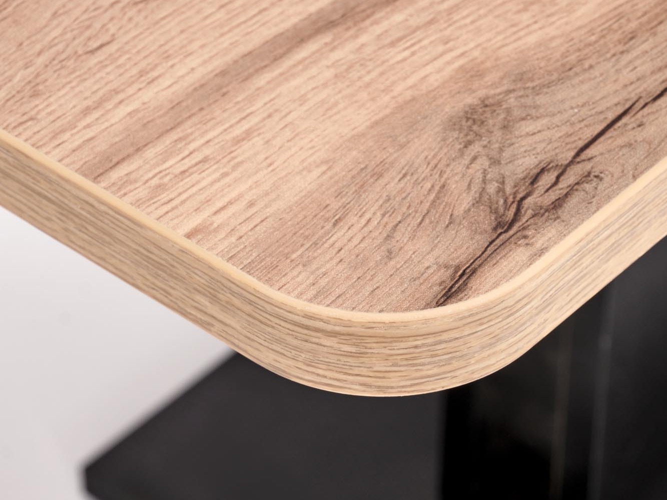 Raztegljiva klubska mizica Houston 1253 (Wotan hrast + Črna)