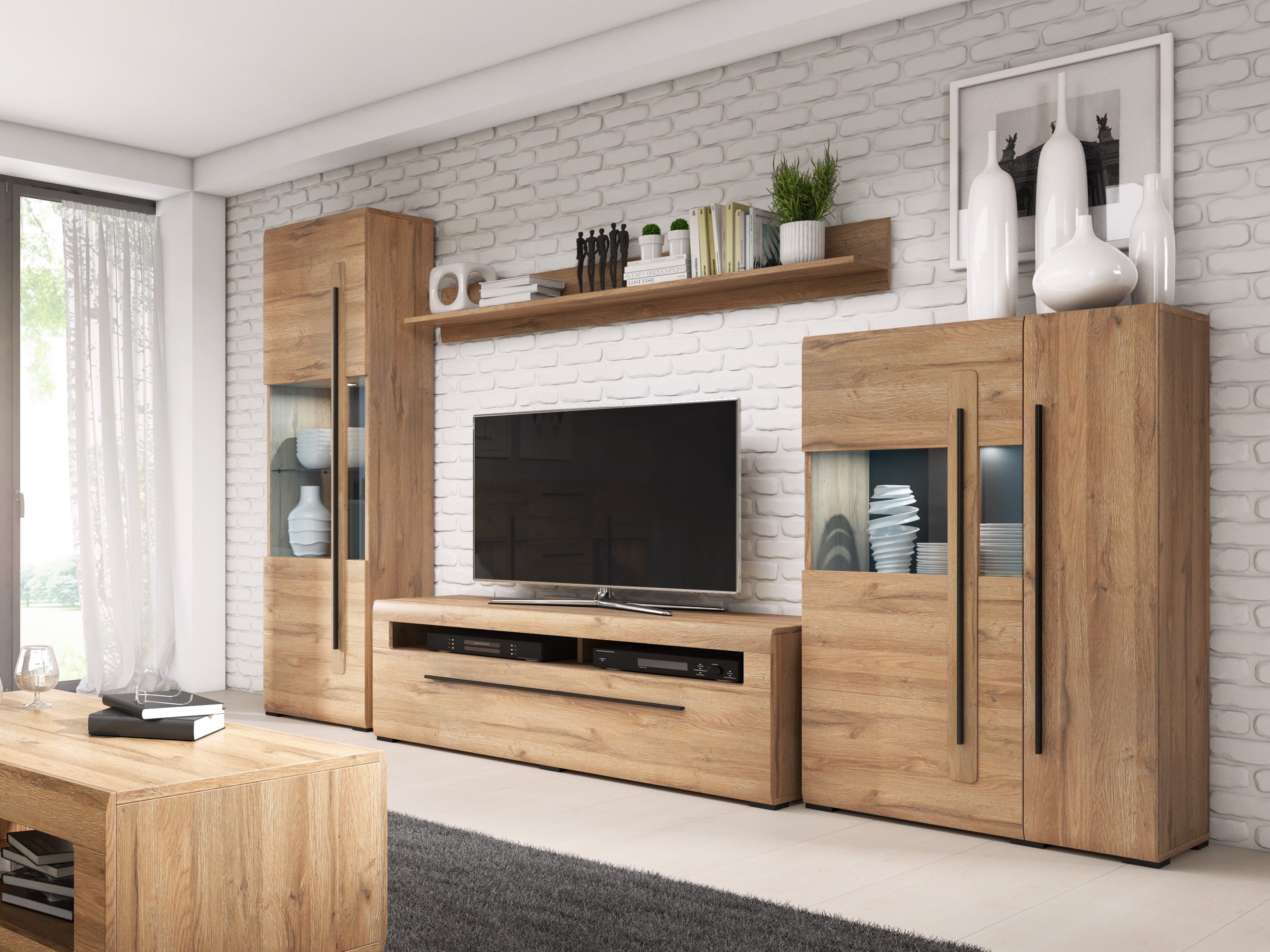 Stenska polica Ophsalu 100 (Hrast Grandson)