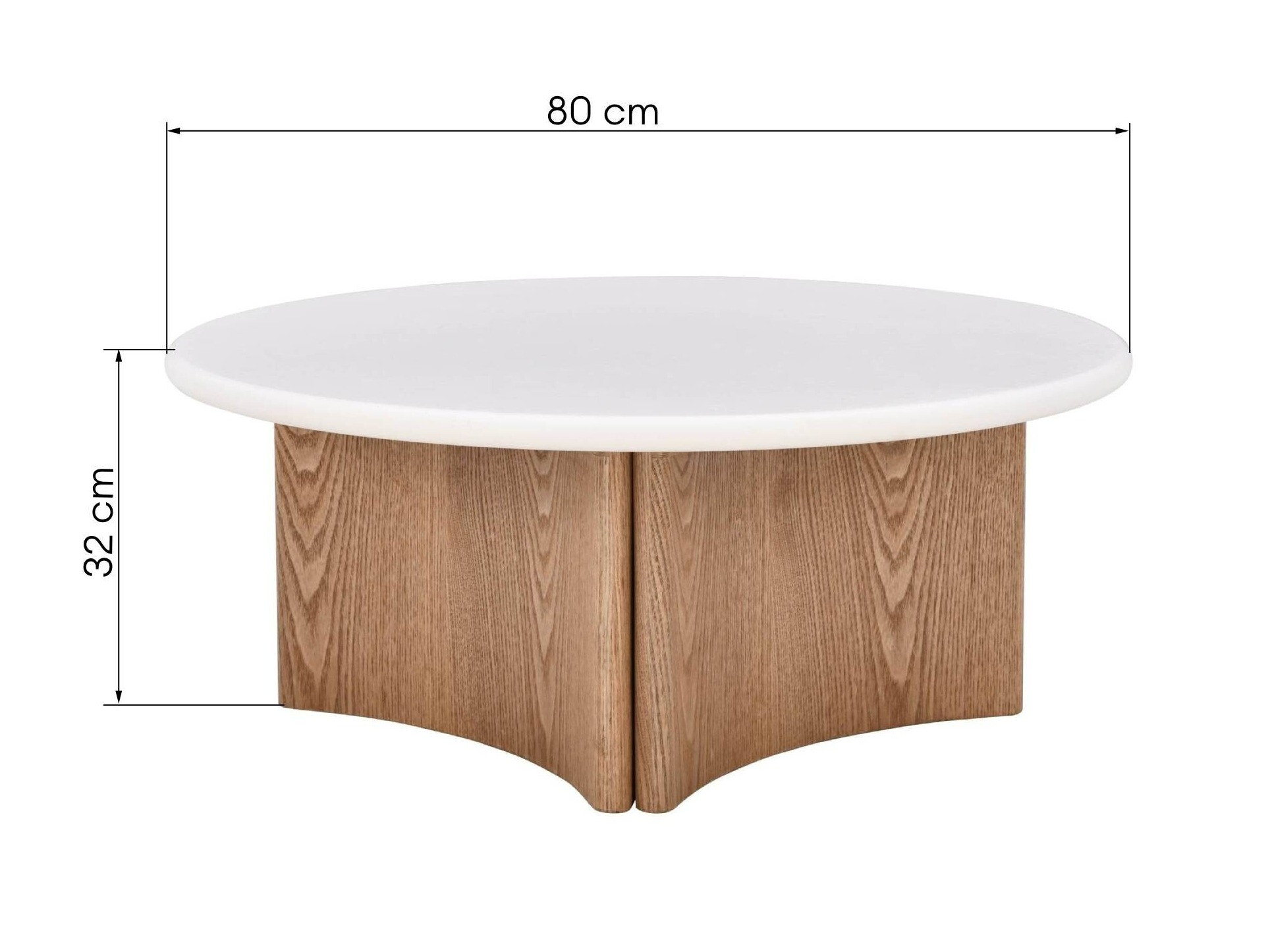 Klubska mizica Burleson 634 (Hrast)
