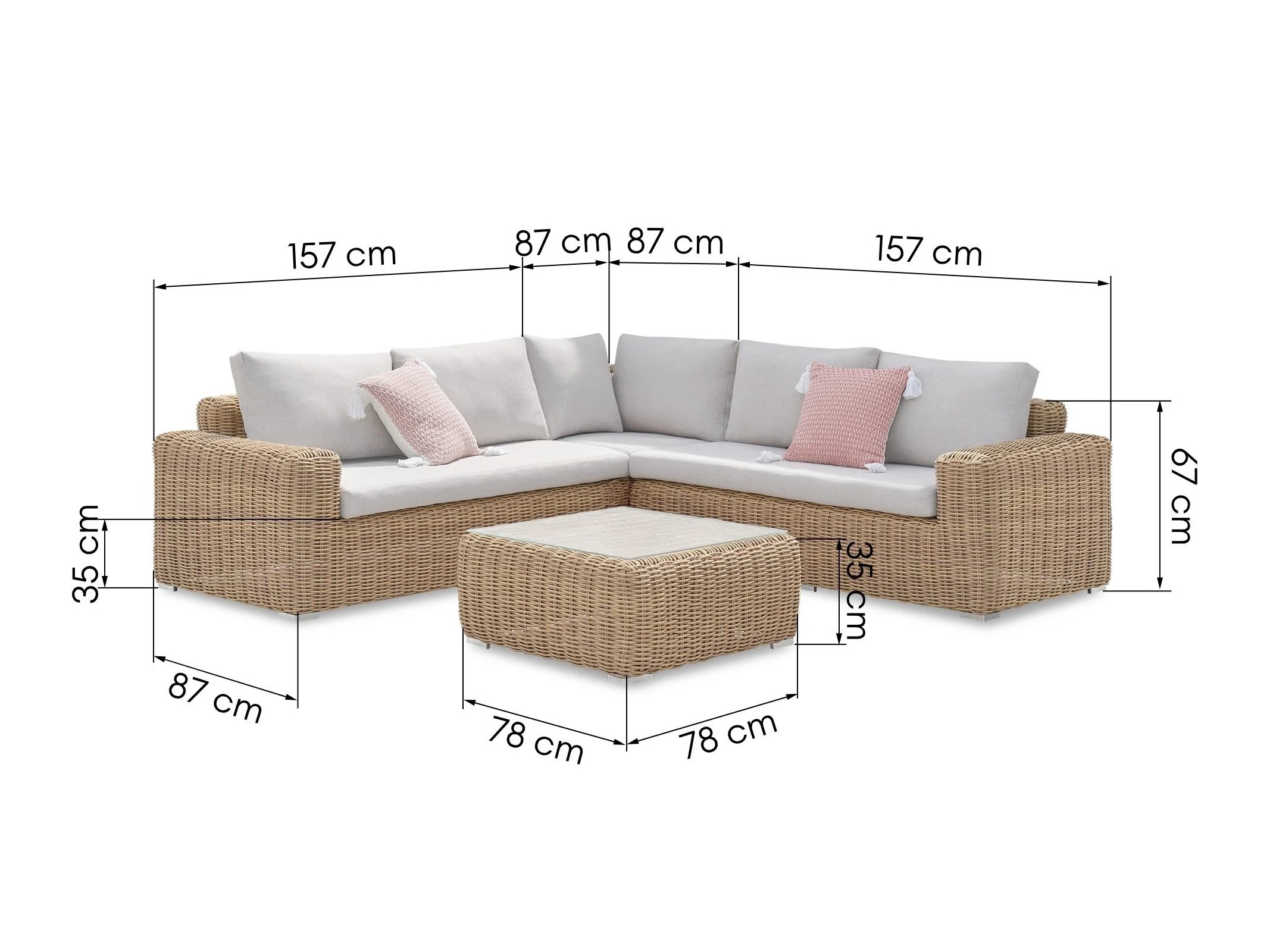 Komplet vrtnega pohištva Burleson 643