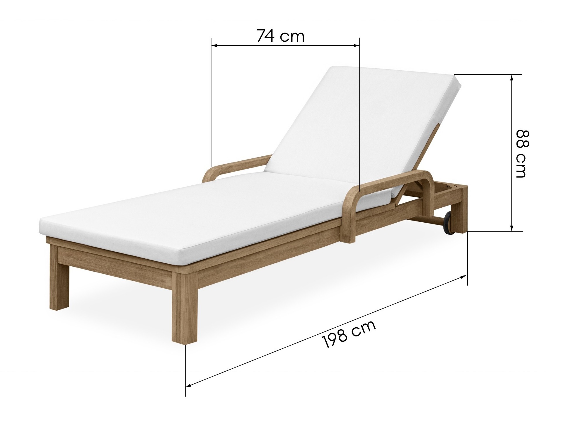 Vrtni ležalnik Burleson 645