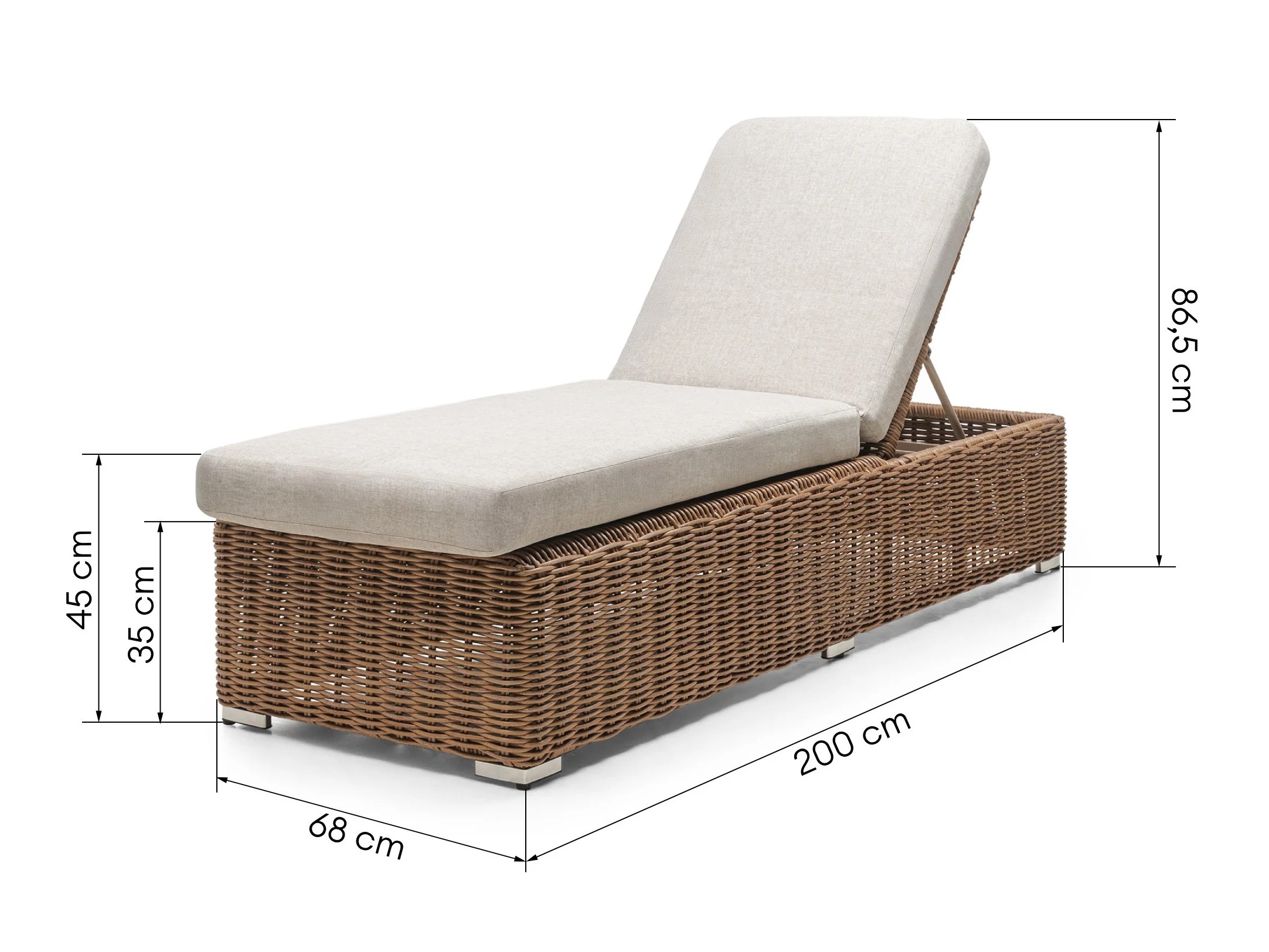 Vrtni ležalnik Burleson 649