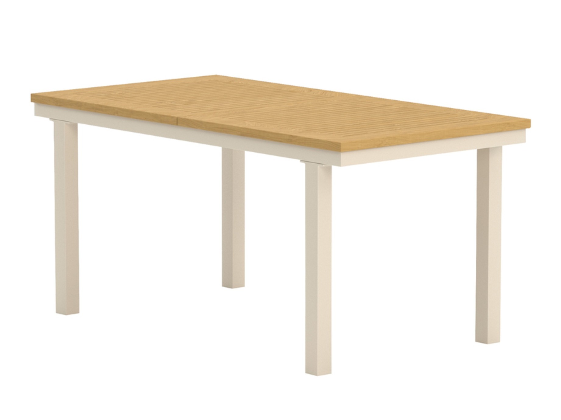 Komplet mize in stolov Dallas 5203 (Tikovina + Bež)