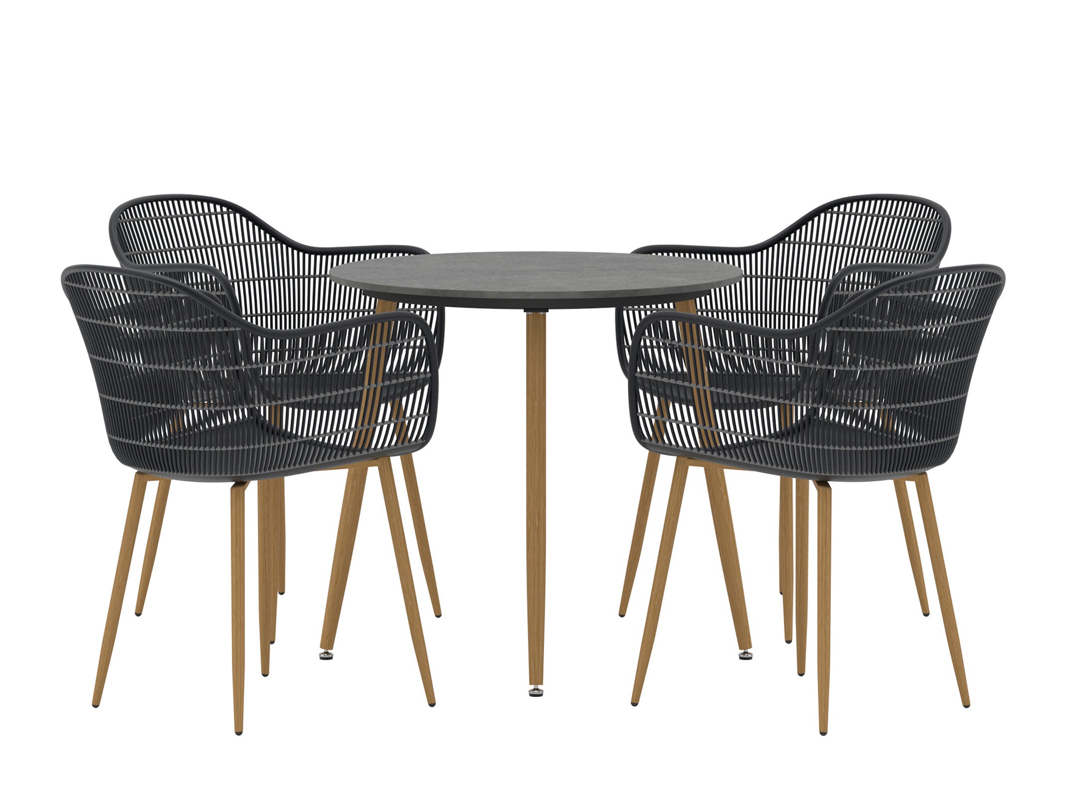 Komplet mize in stolov Dallas 5221