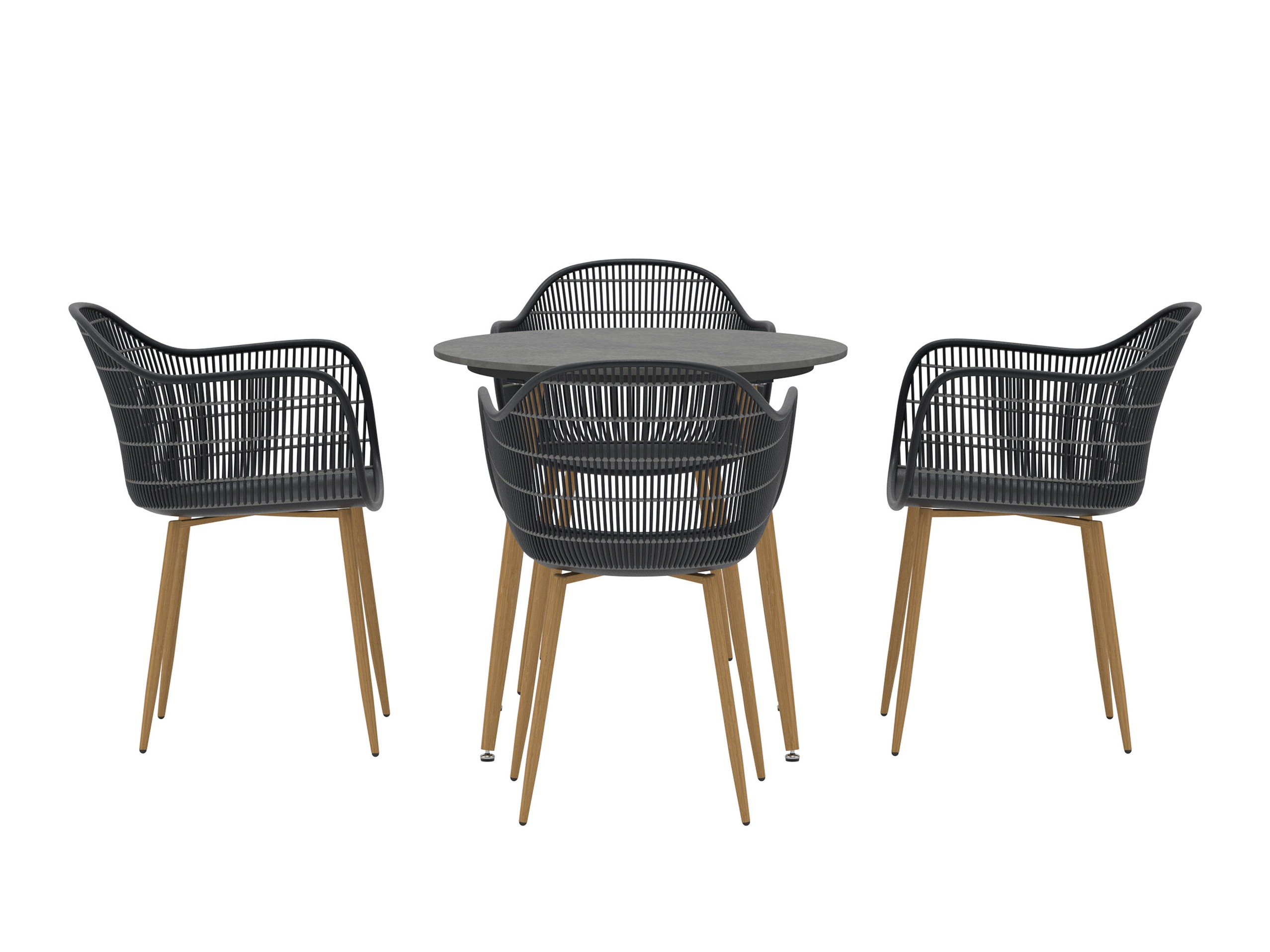 Komplet mize in stolov Dallas 5221