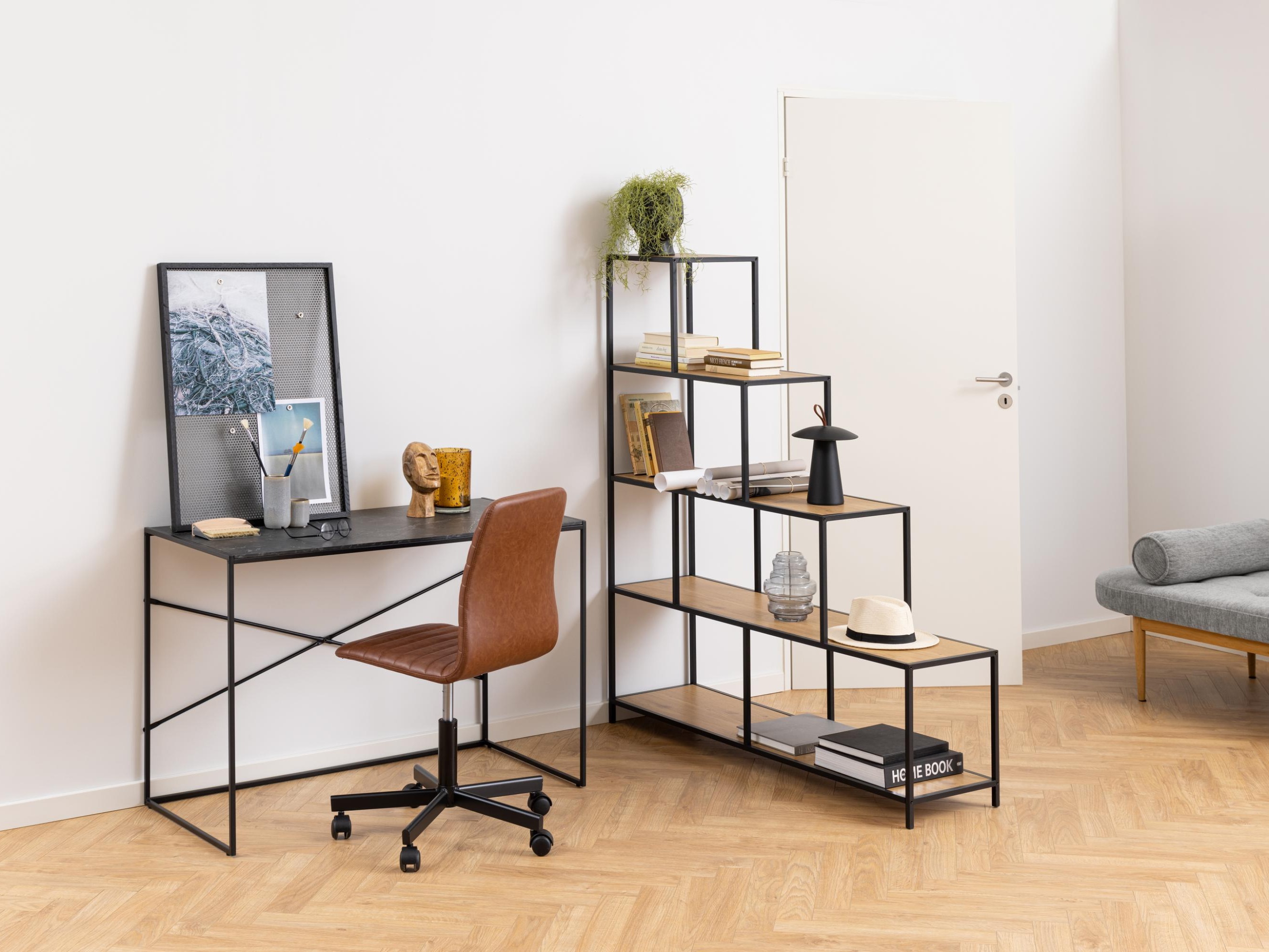 Regal Norsica Sevferi 153 (Črna + Divji hrast)