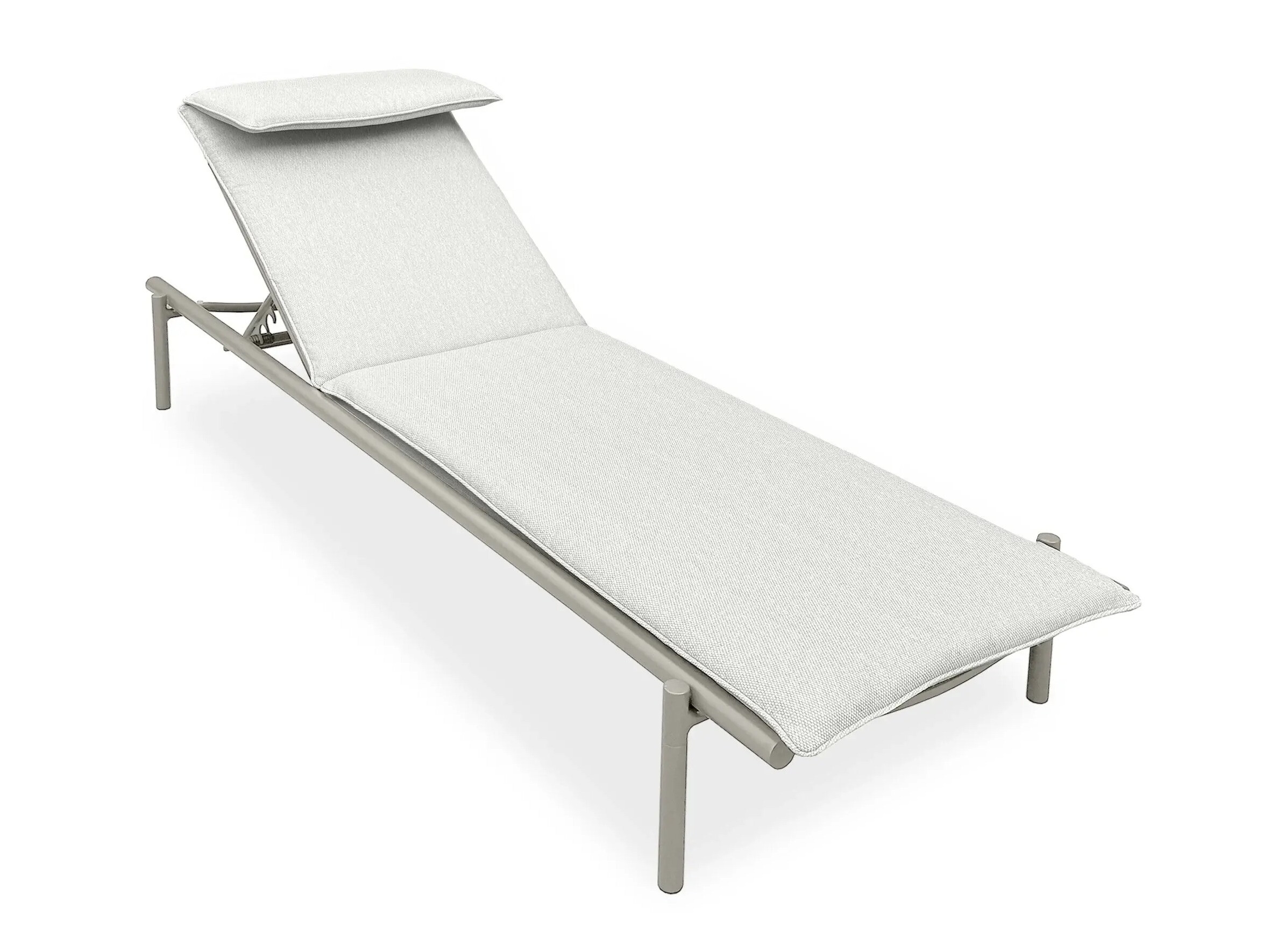 Vrtni ležalnik Burleson 653 (Svetlo siva + Svetlo bež)