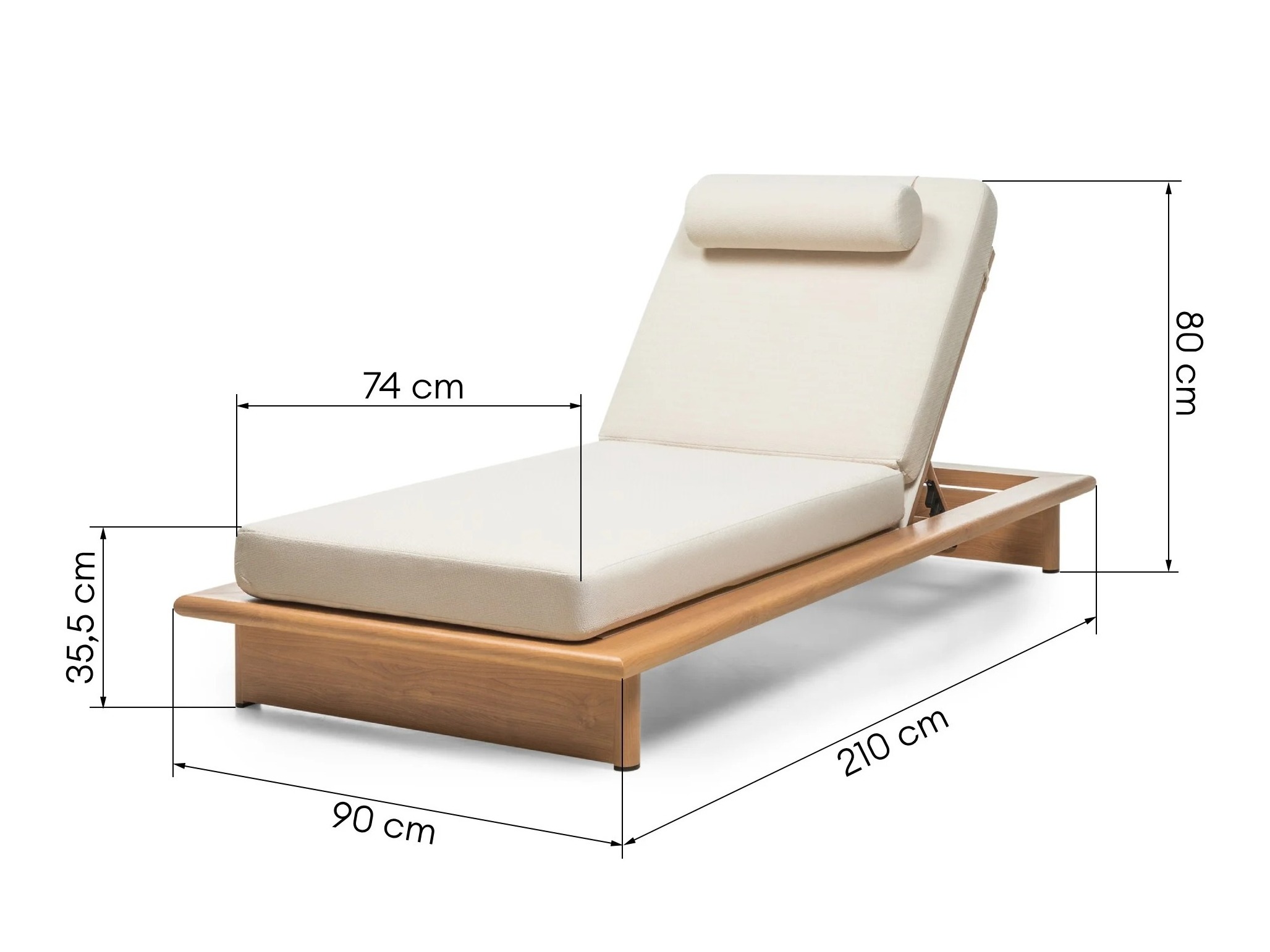 Vrtni ležalnik Burleson 657