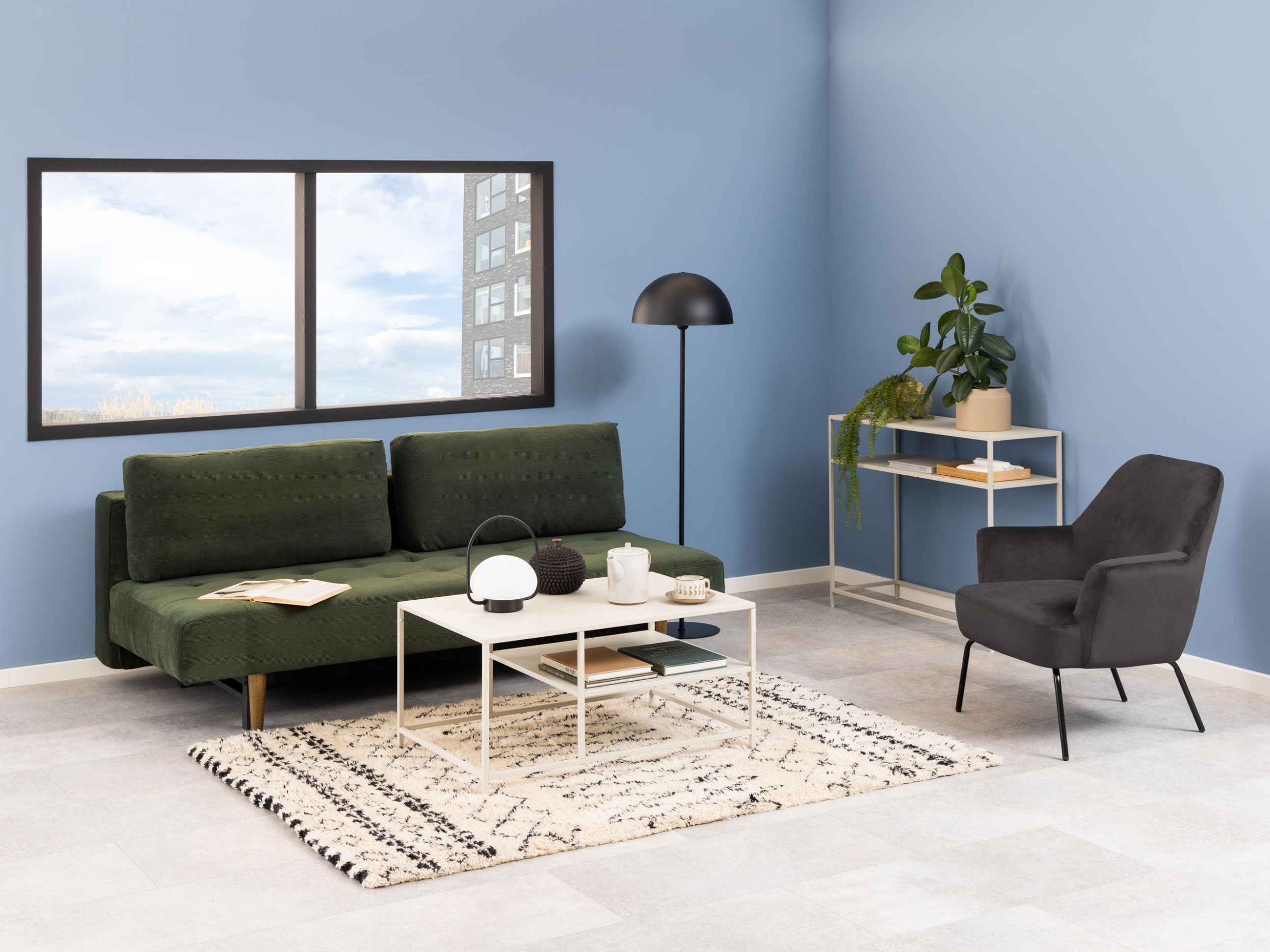 Raztegljiv kavč Norsica 491 (Temno zelena)