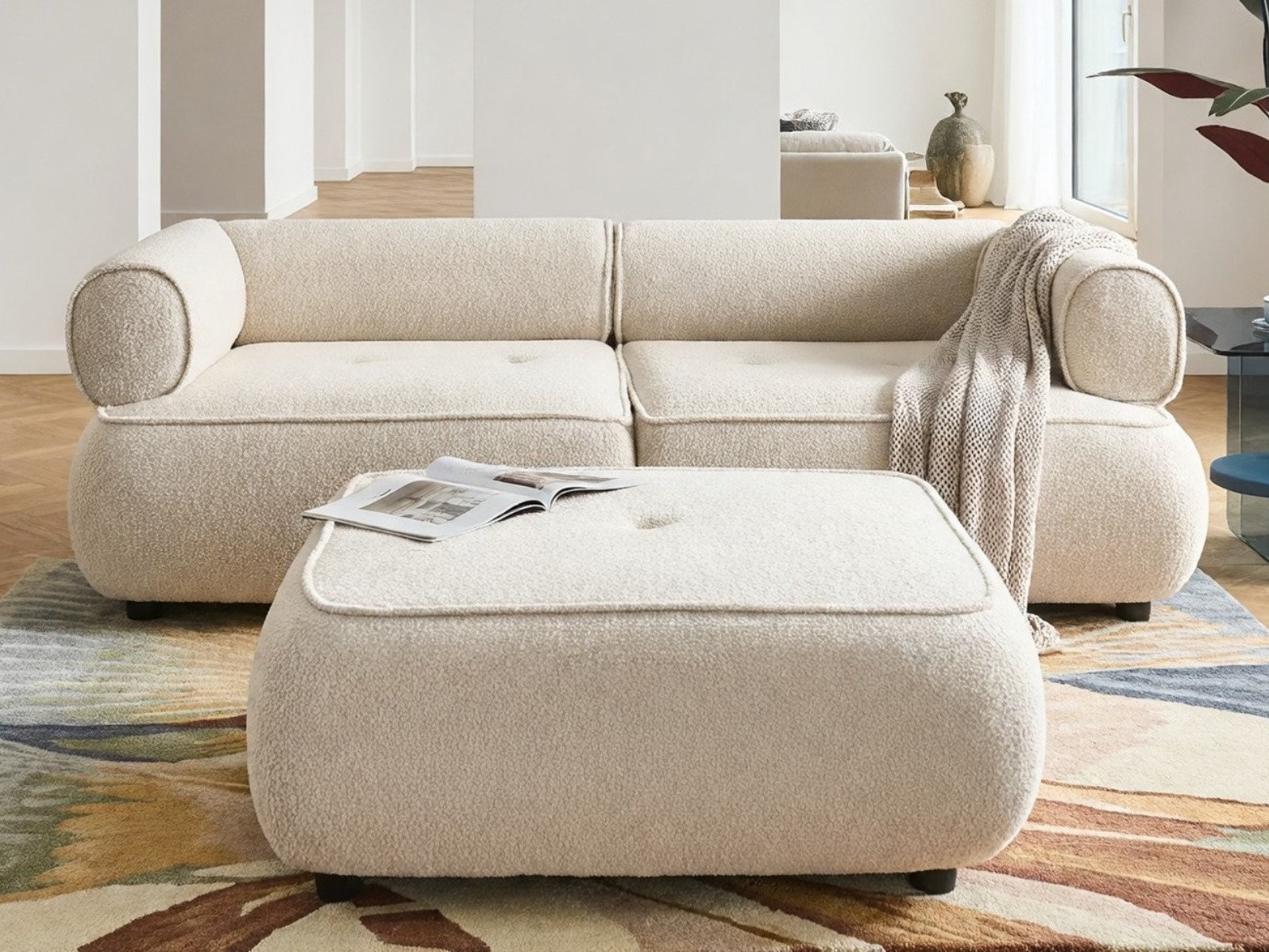 Komplet oblazinjenega pohištva Berwyn 3266 (Bela)