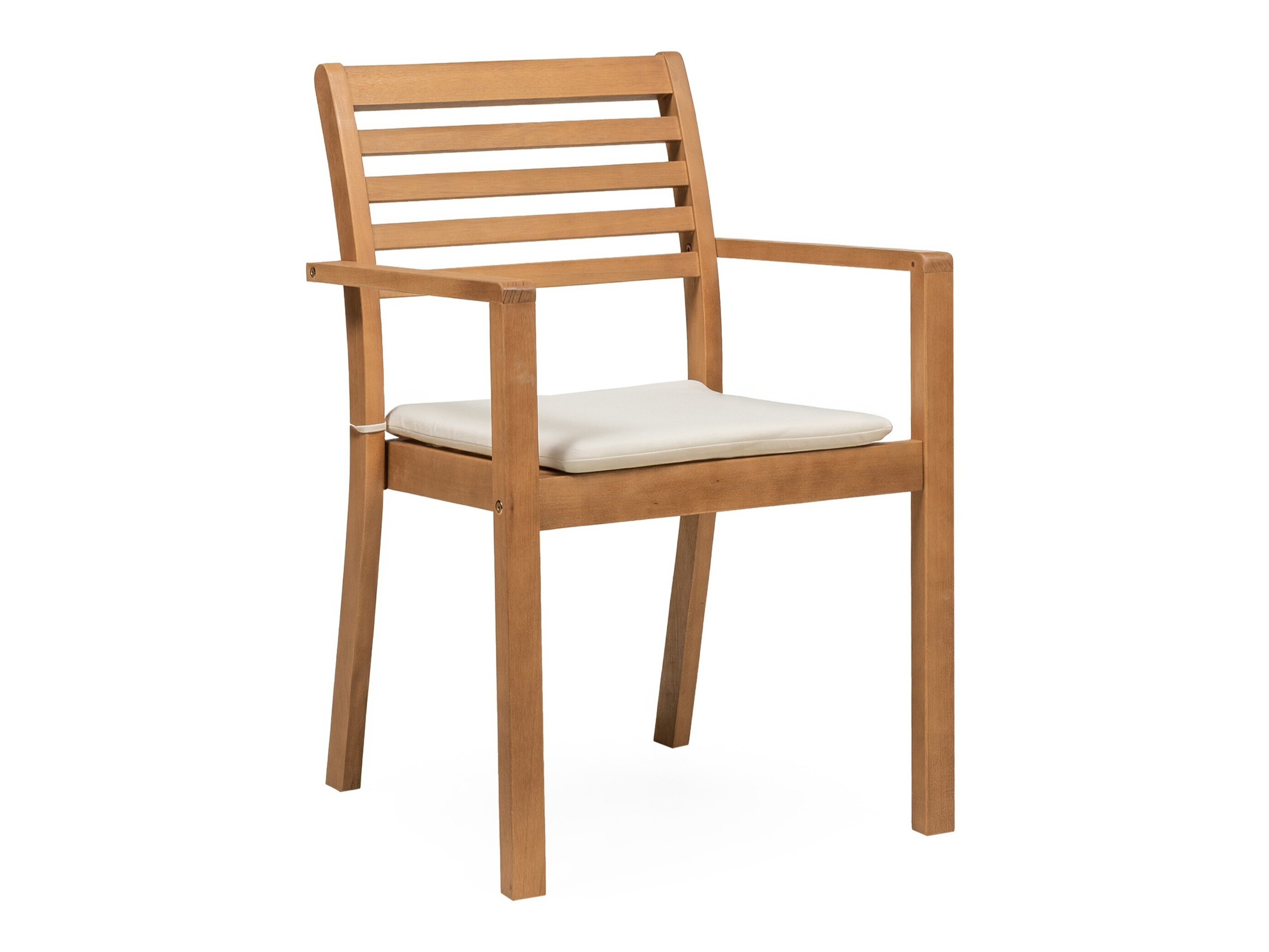 Vrtni stol Burleson 669 (Bež + Tikovina)