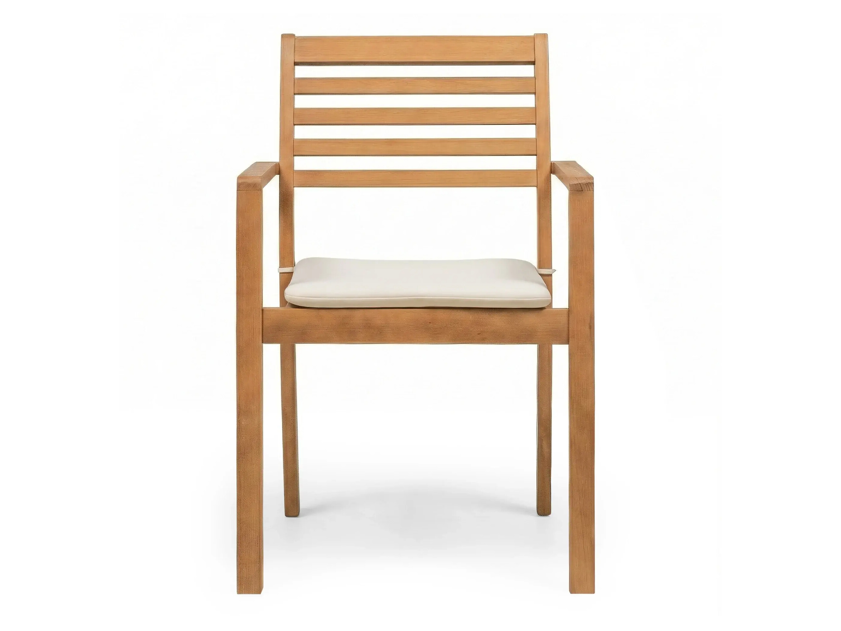 Vrtni stol Burleson 669 (Bež + Tikovina)