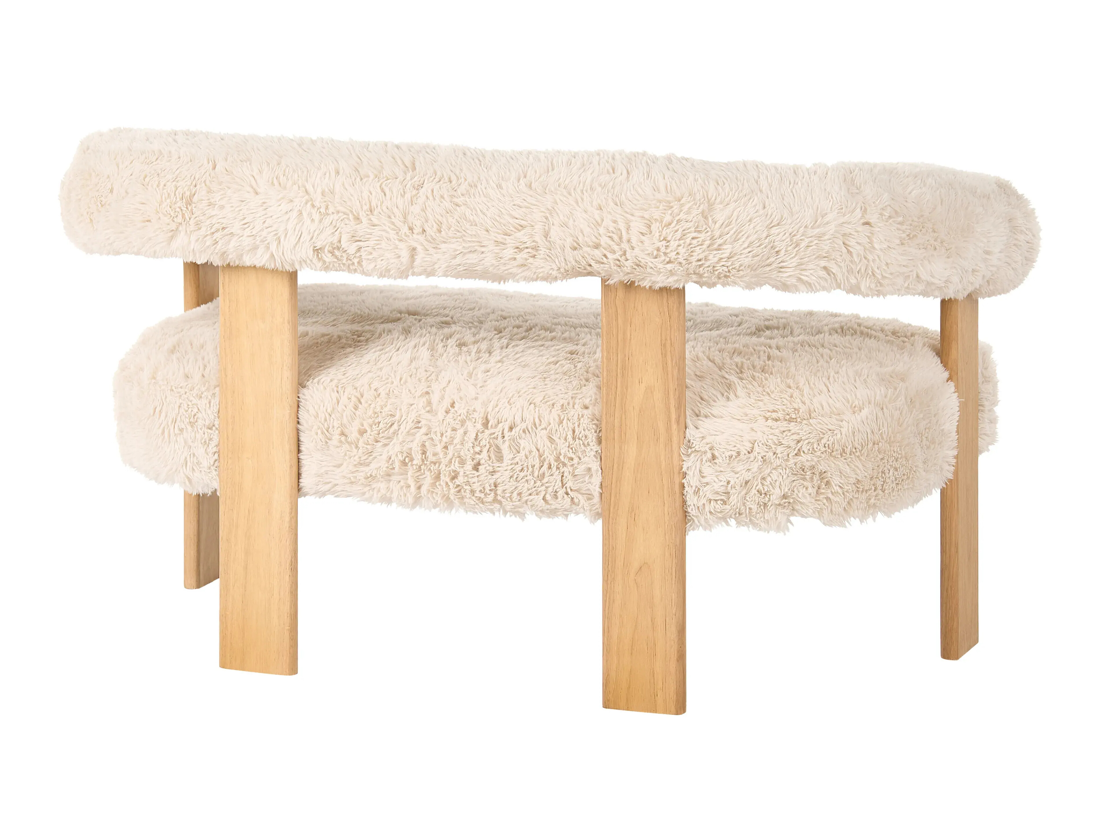 Komplet oblazinjenega pohištva Berwyn 3269 (Bela + Svetlo rjava)