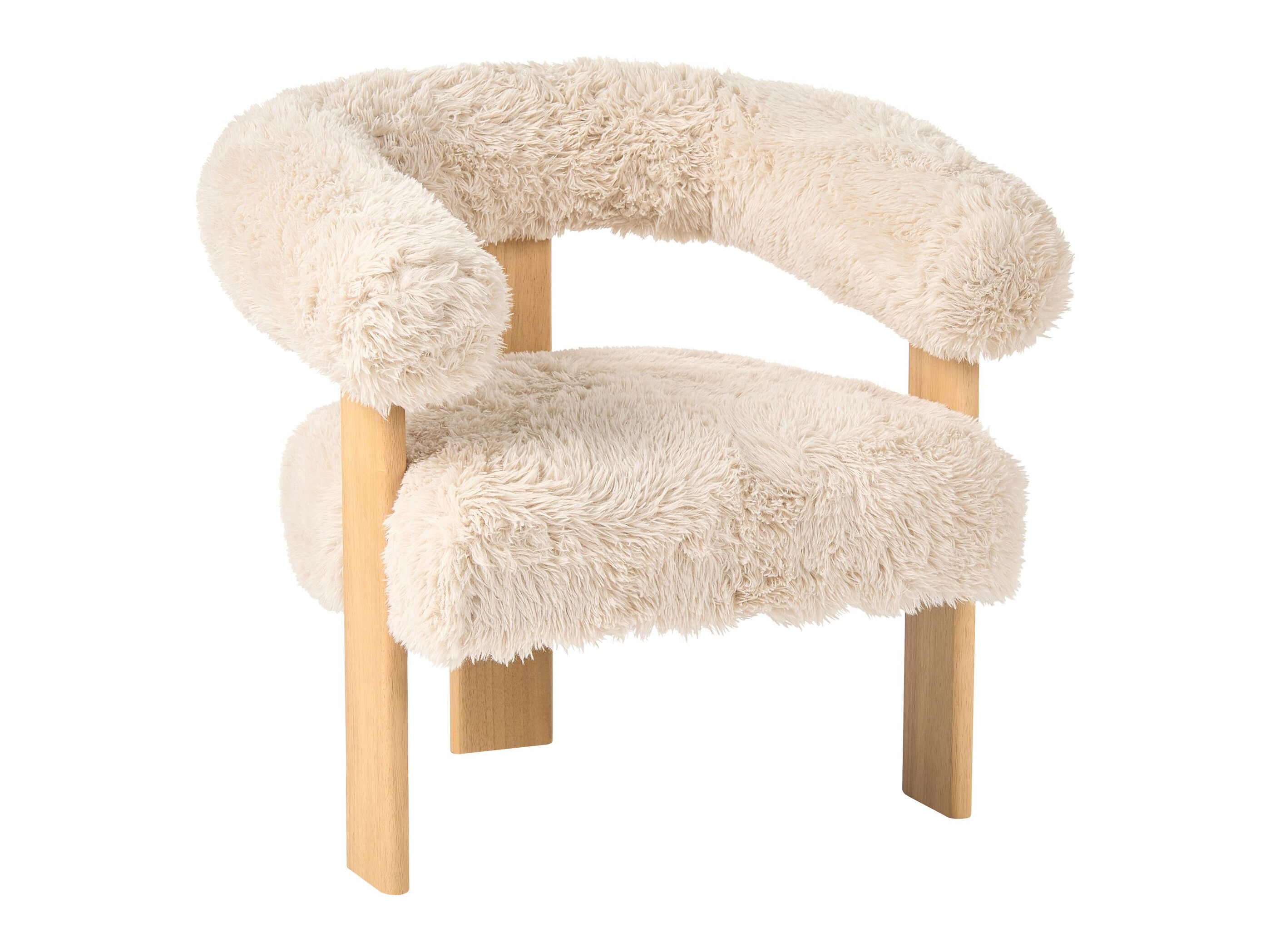 Komplet oblazinjenega pohištva Berwyn 3269 (Bela + Svetlo rjava)