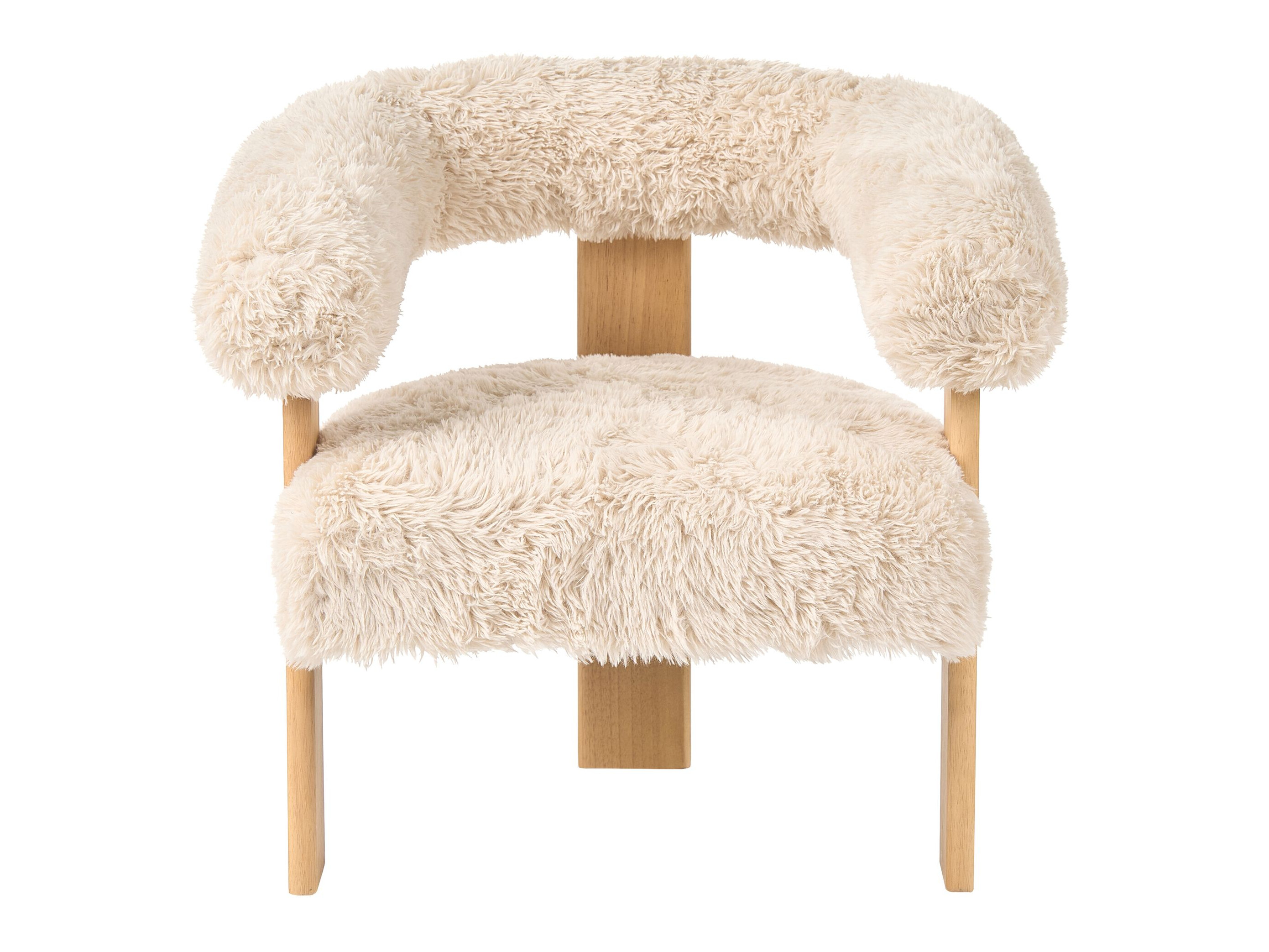 Komplet oblazinjenega pohištva Berwyn 3269 (Bela + Svetlo rjava)