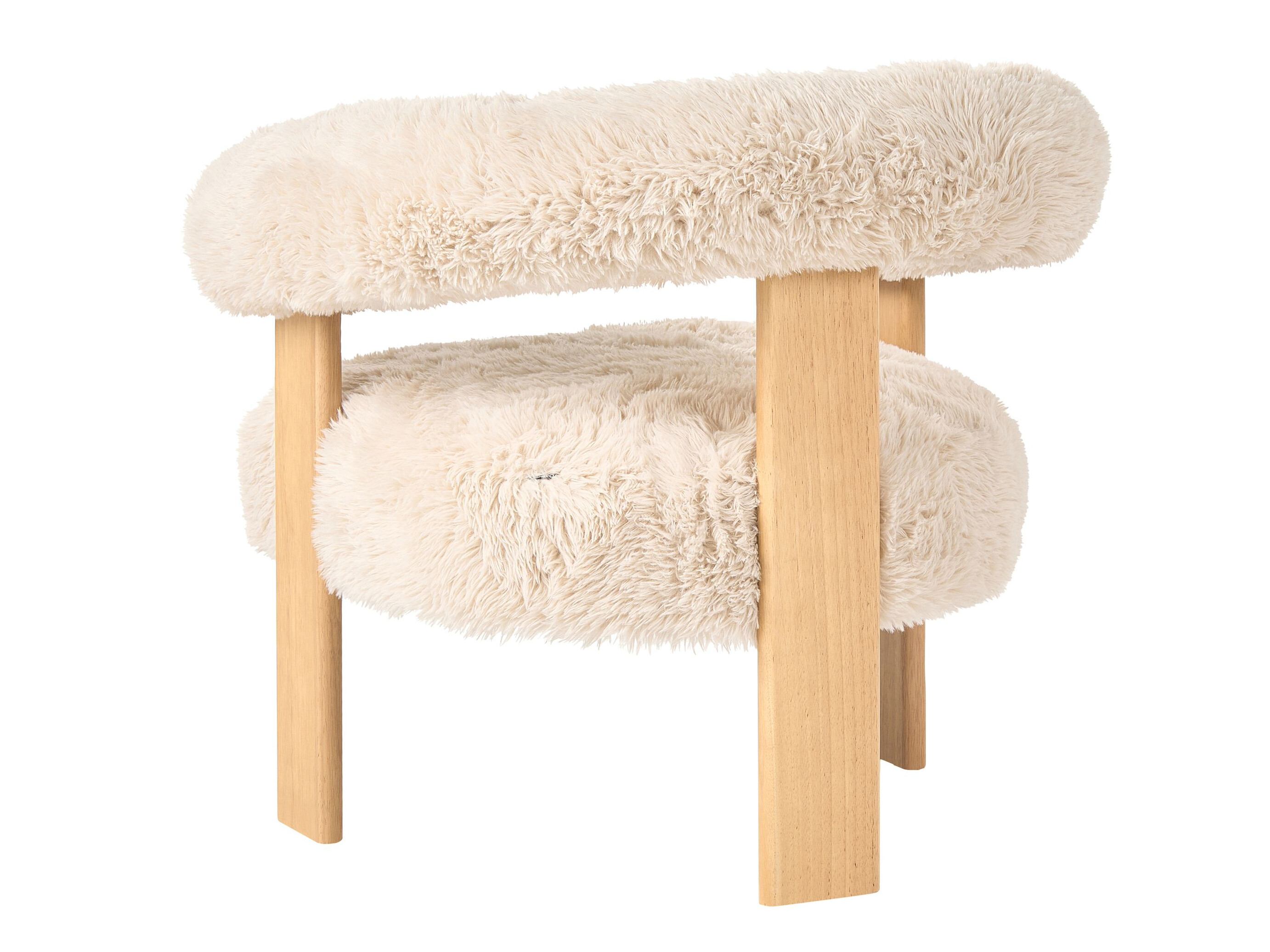 Komplet oblazinjenega pohištva Berwyn 3269 (Bela + Svetlo rjava)