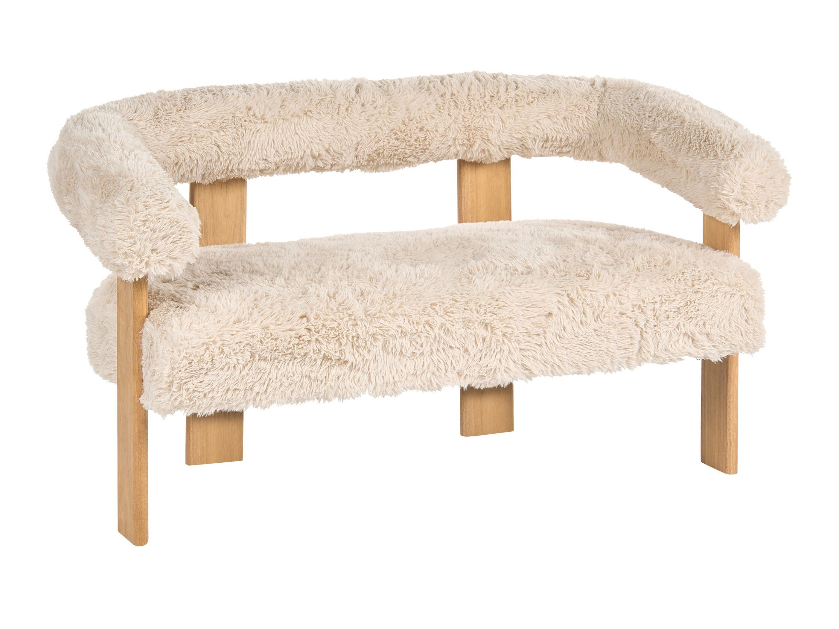 Klop z oblazinjenjem Berwyn 3271 (Bela + Svetlo rjava)