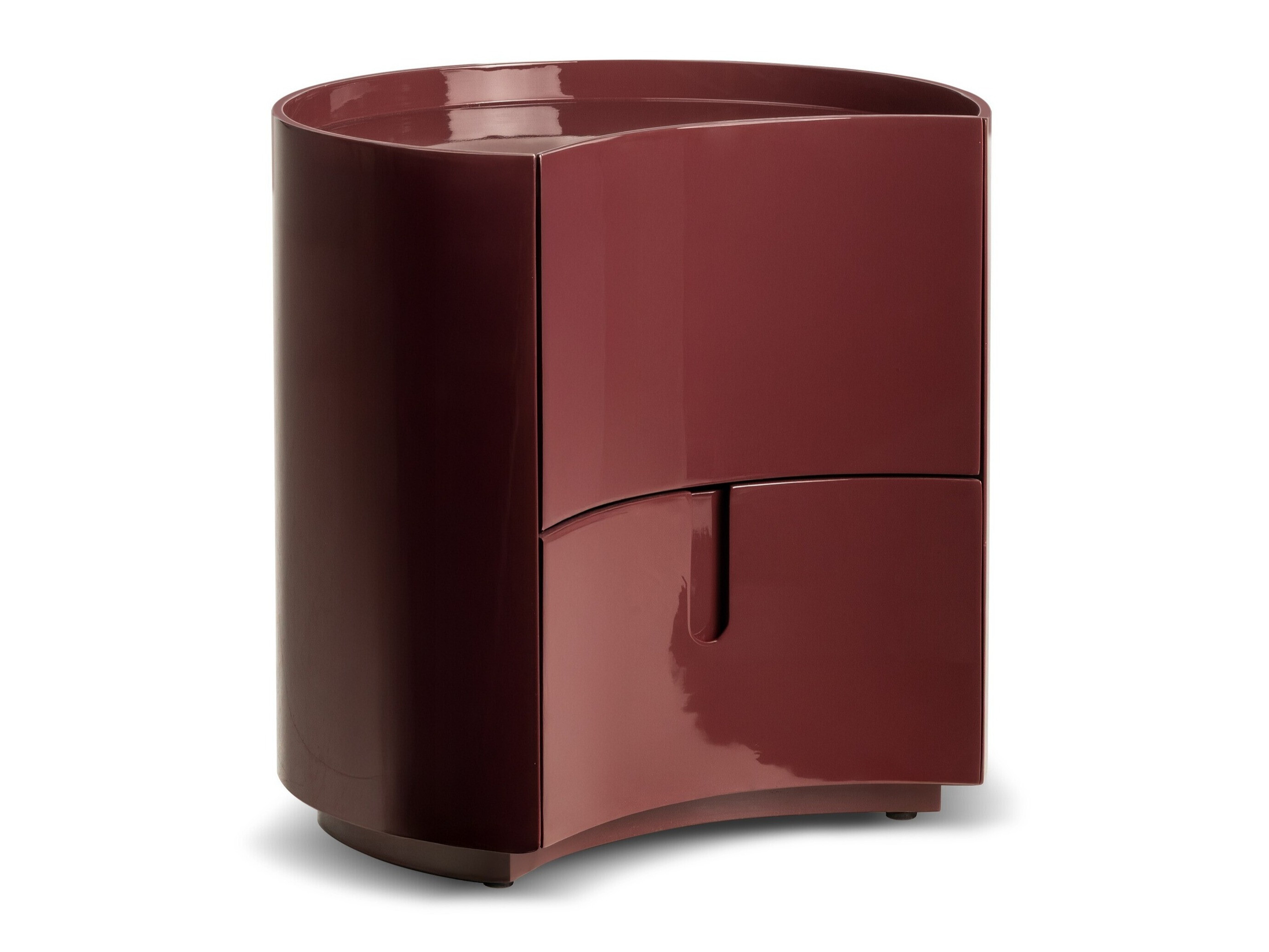 Nočna omarica Burleson 577 (Sijaj bordeaux)