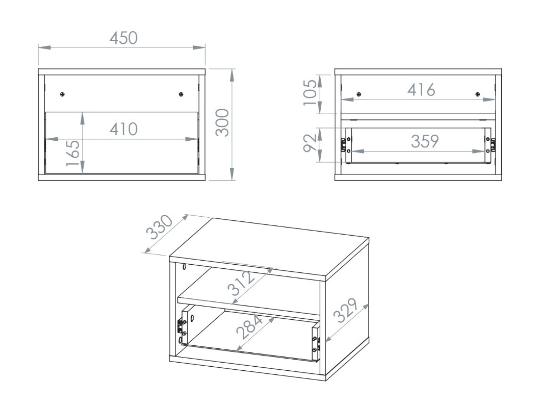 Nočna omarica Morsero 106