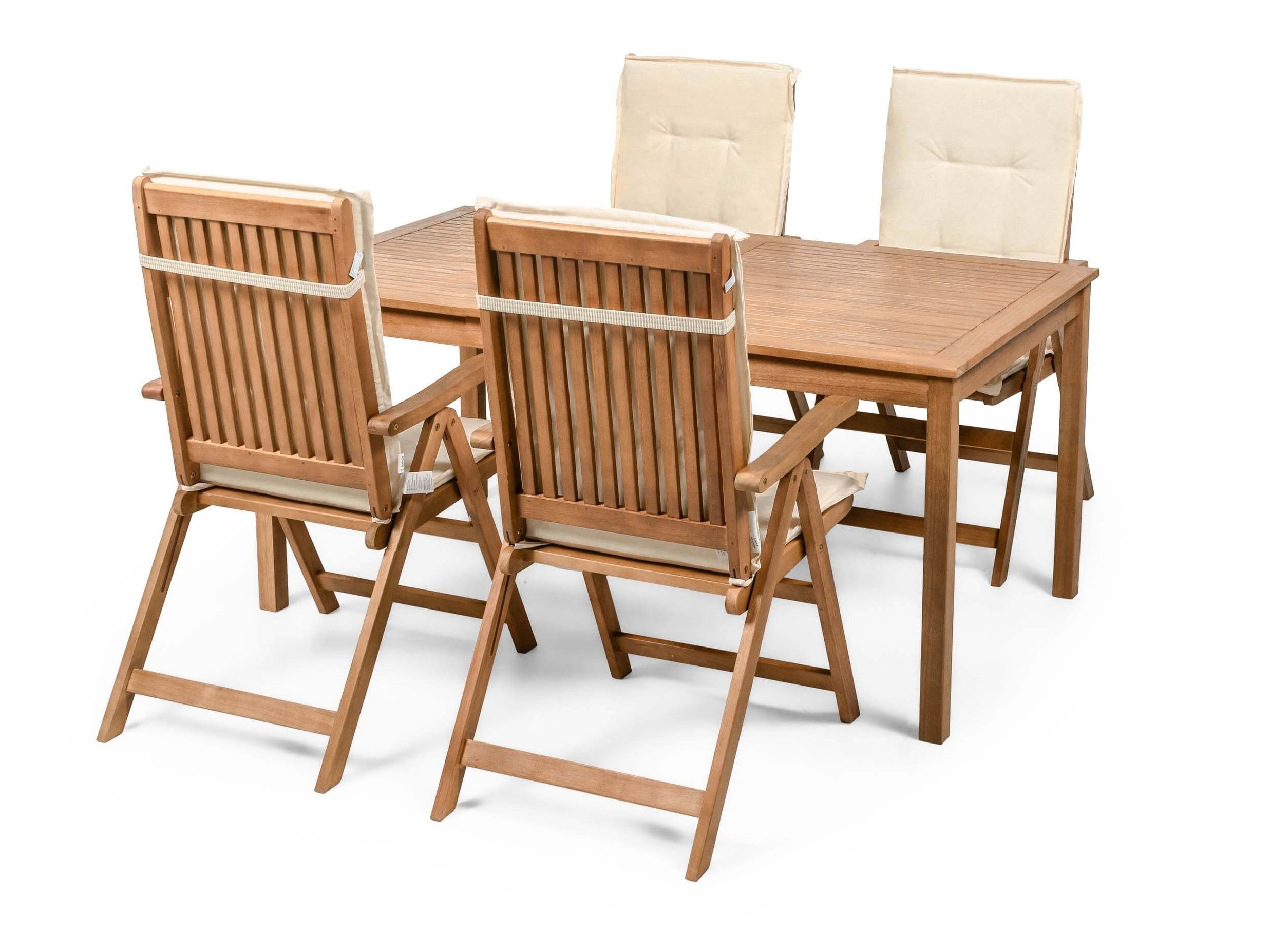 Komplet mize in stolov Burleson 672 (Krema)