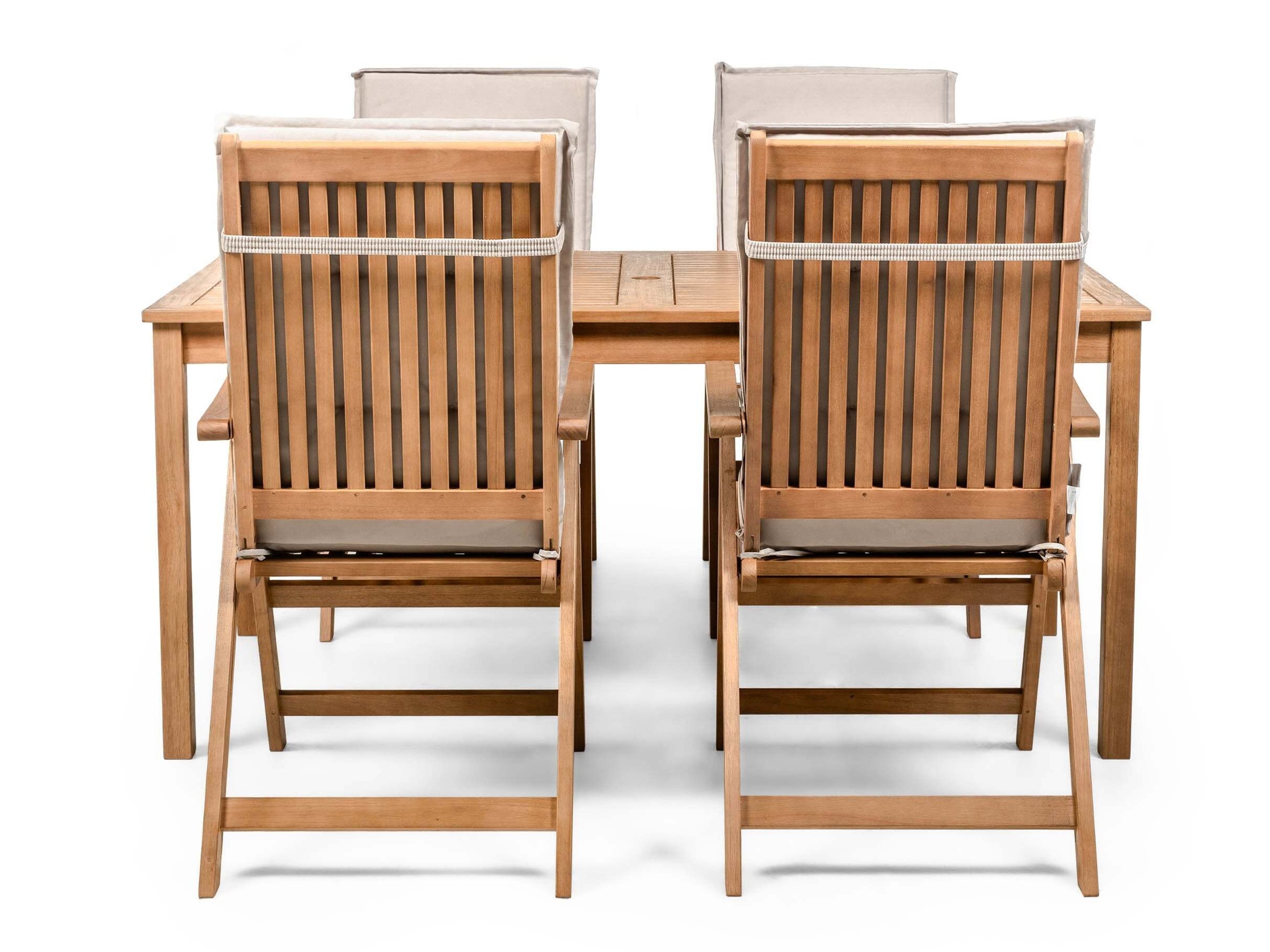 Komplet mize in stolov Burleson 672 (Svetlo siva)