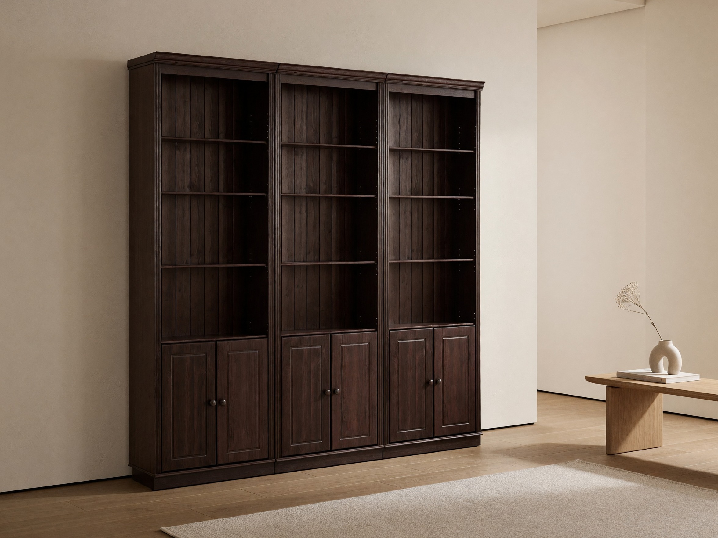 Komplet polic Saltoro 117 (Temno rjava)