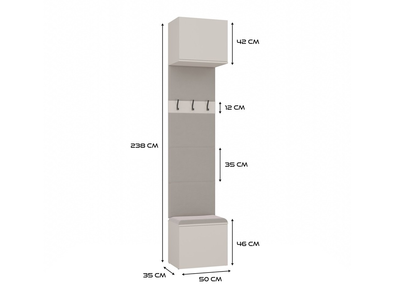 Komplet za predsobo Mandeville 295