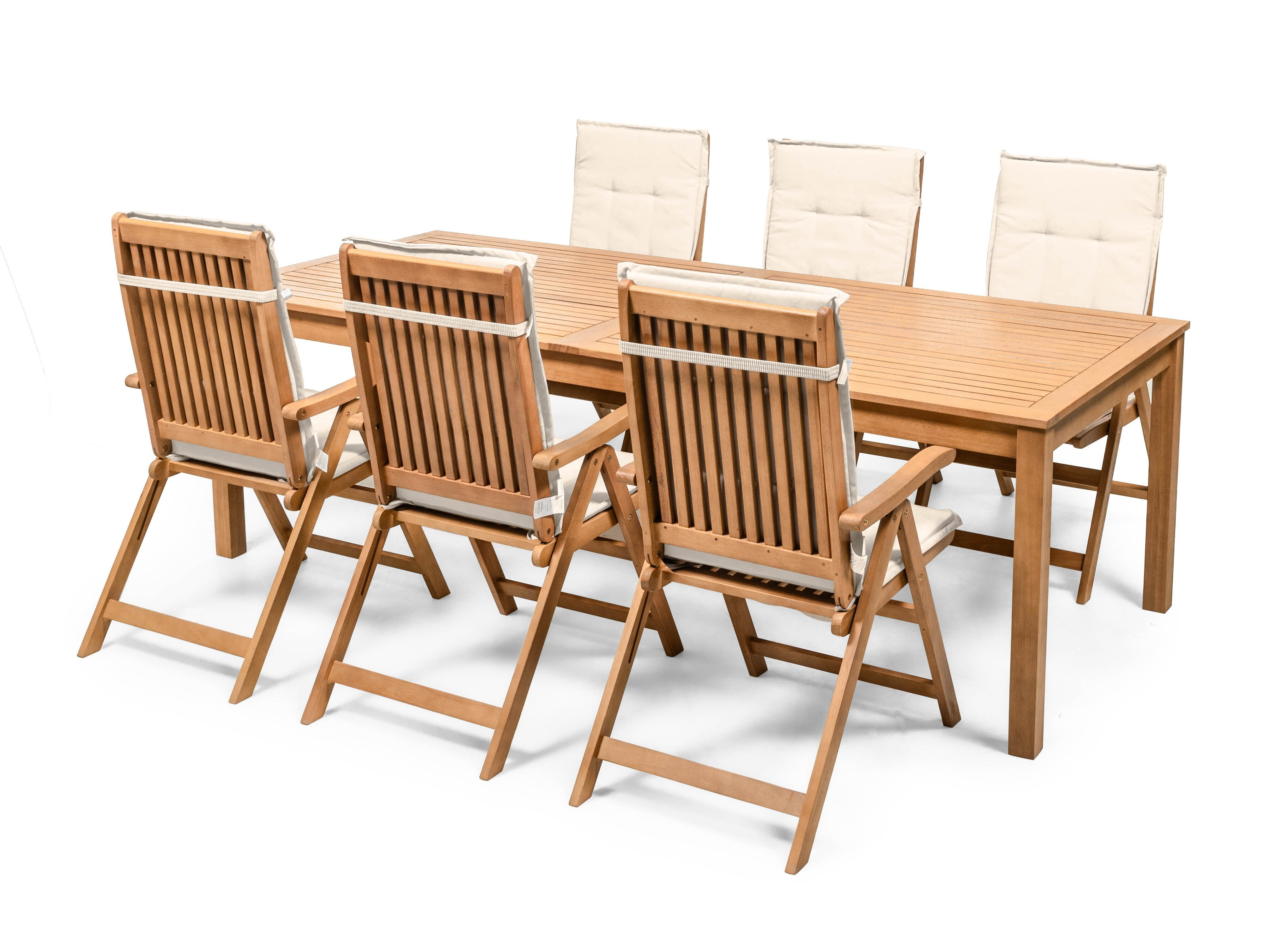 Komplet mize in stolov Burleson 684 (Krema)