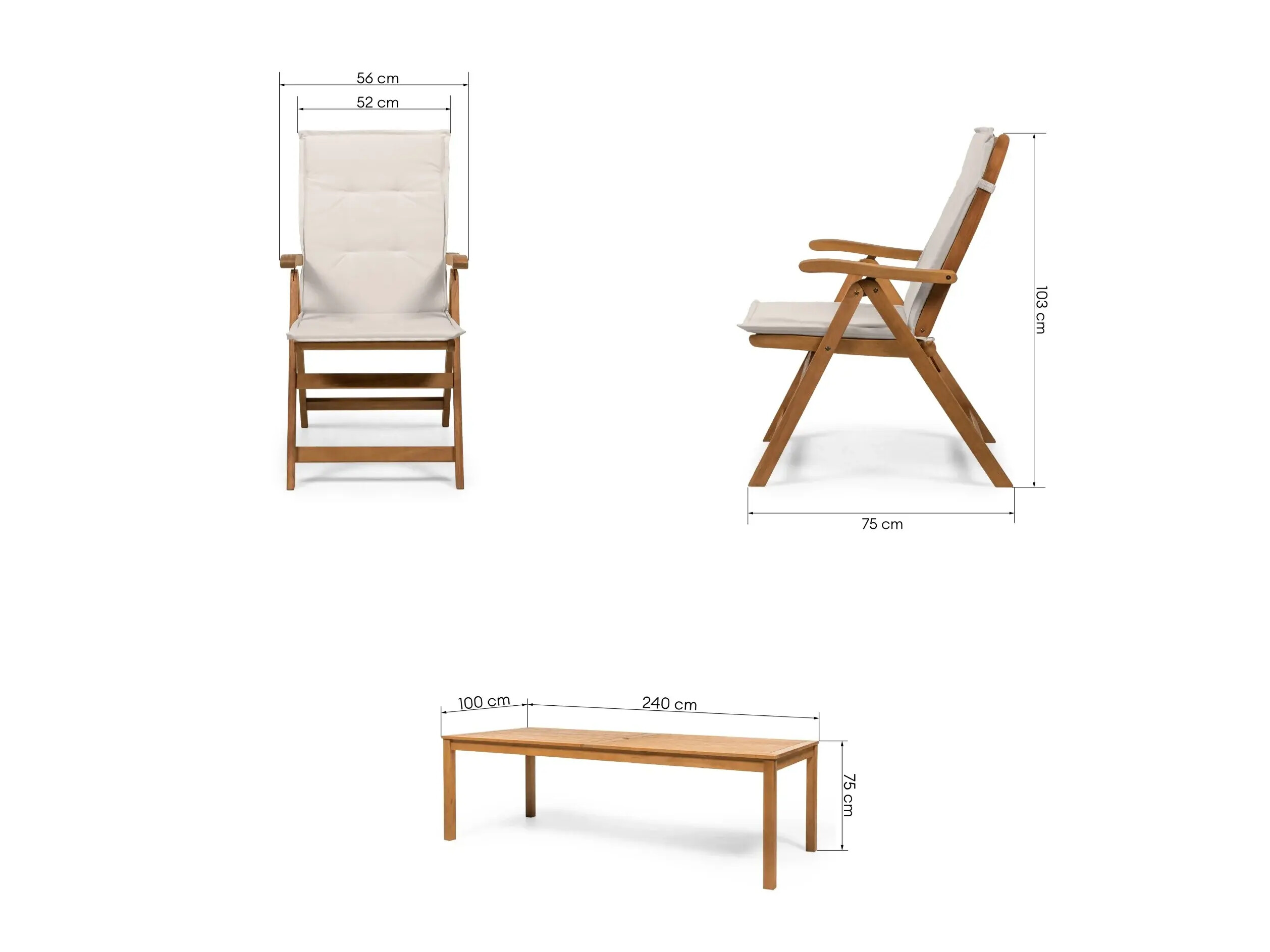 Komplet mize in stolov Burleson 684 (Svetlo siva)