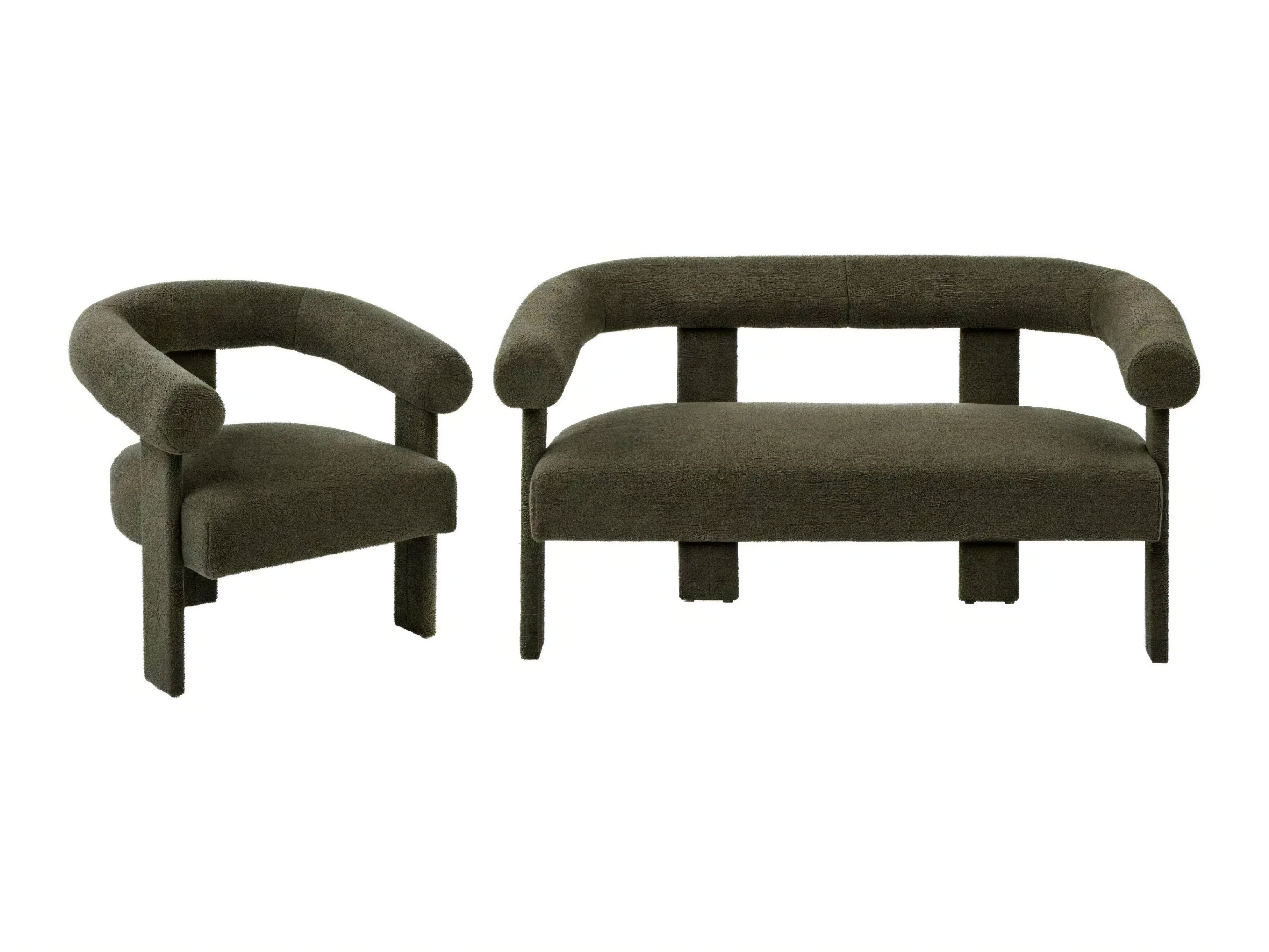 Komplet oblazinjenega pohištva Berwyn 2710 (Temno zelena)