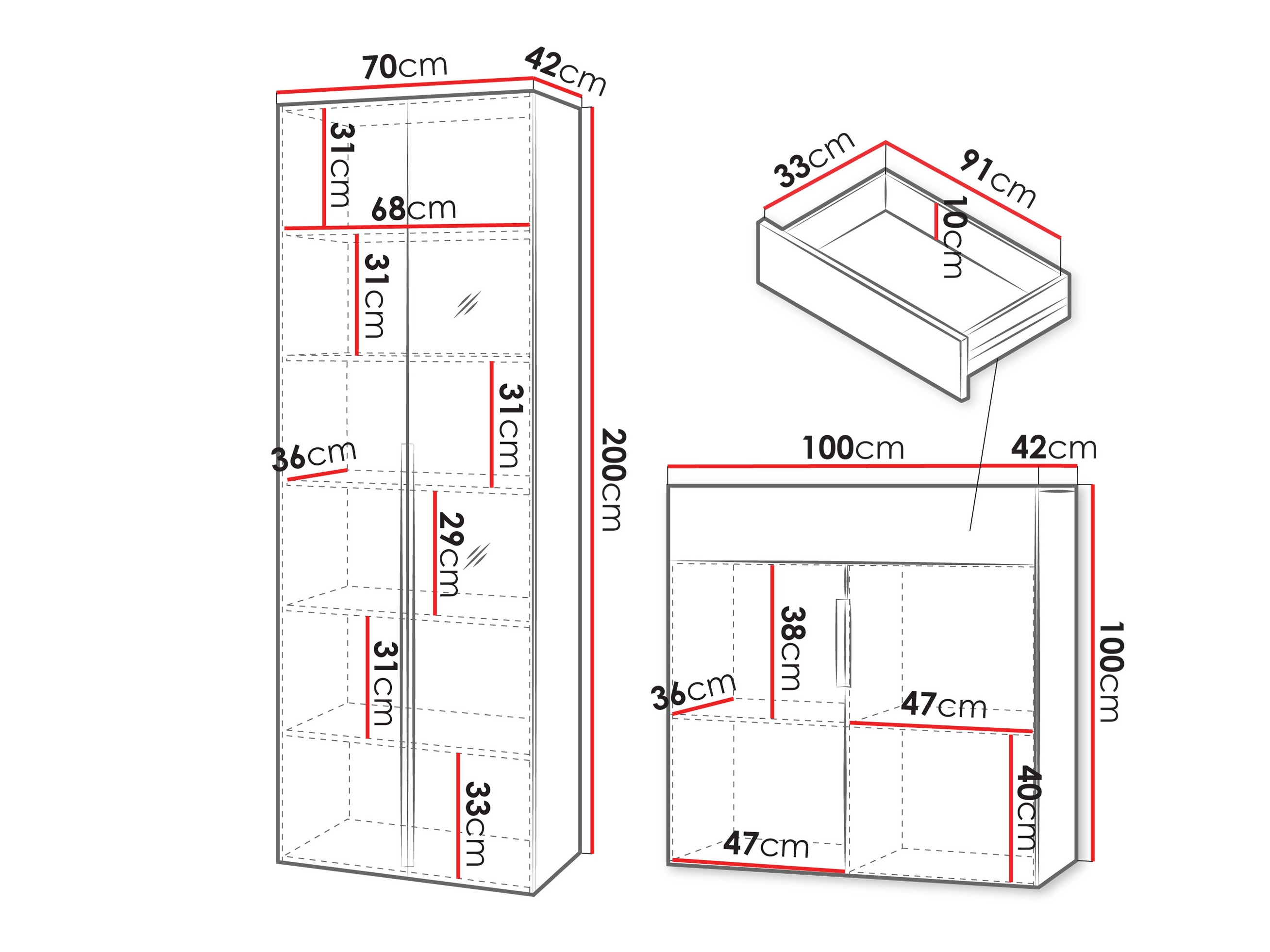 Komplet za predsobo Comfivo Magister II
