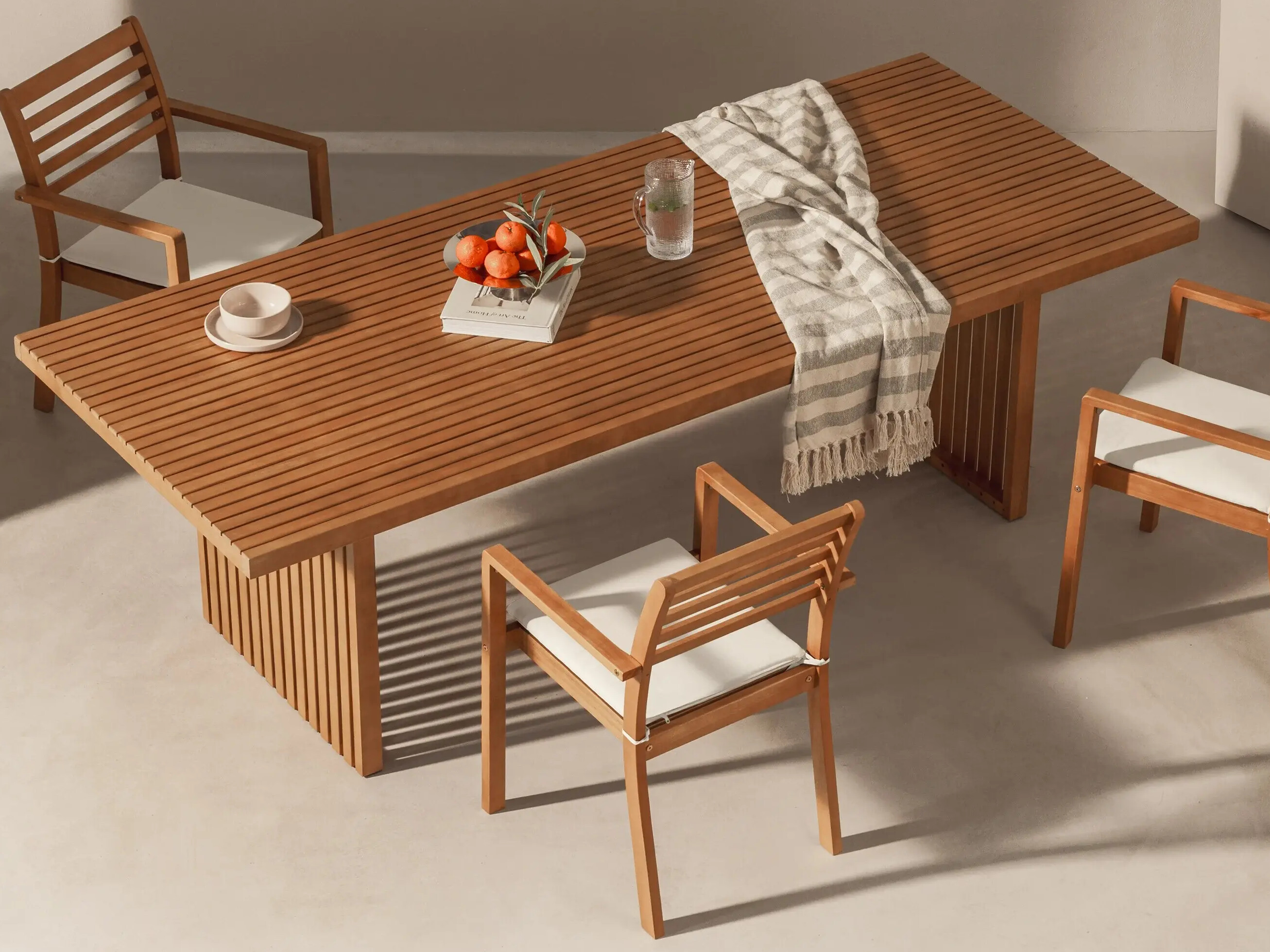 Komplet mize in stolov Burleson 689 (Bež)