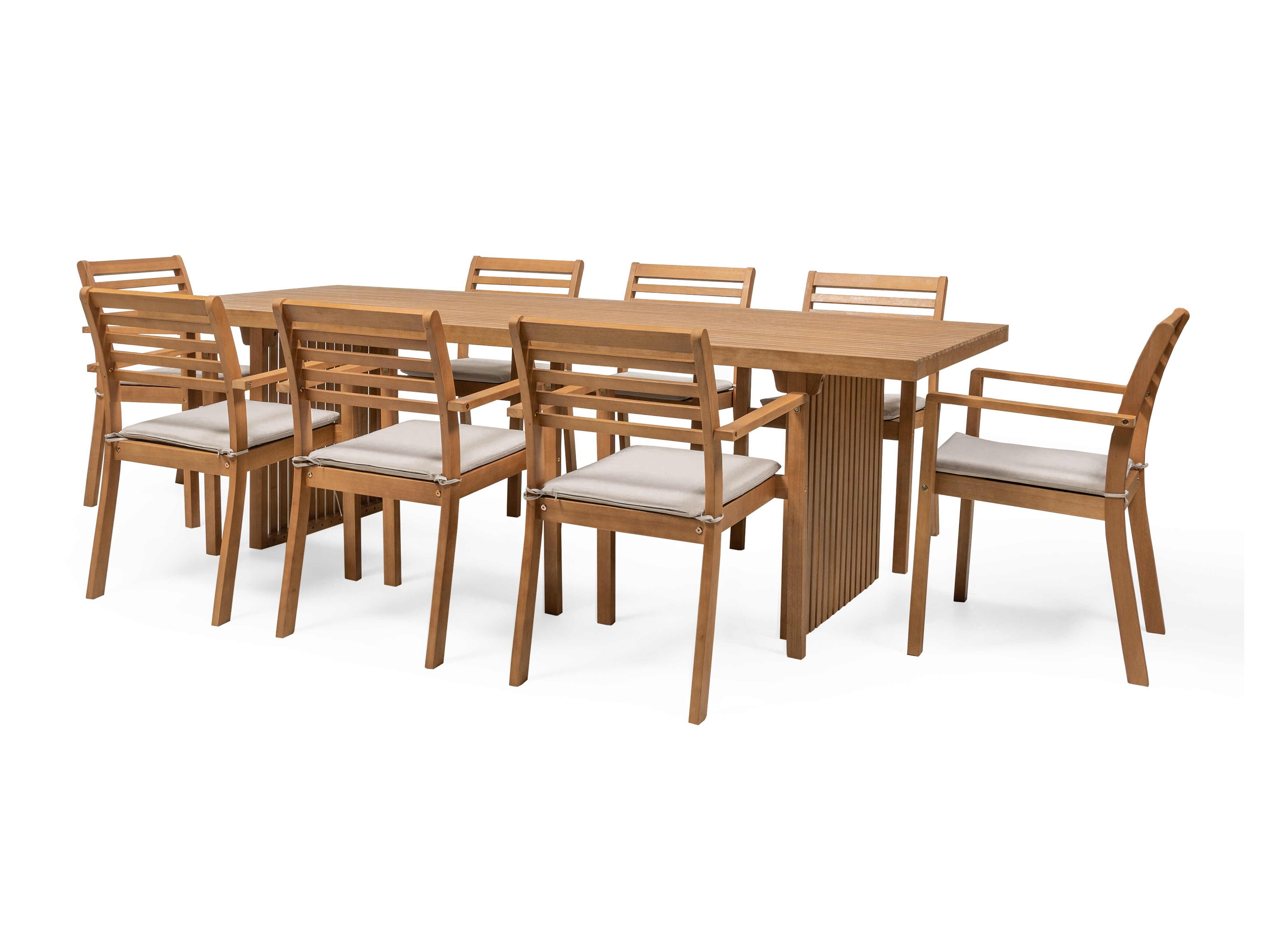 Komplet mize in stolov Burleson 689 (Svetlo siva)