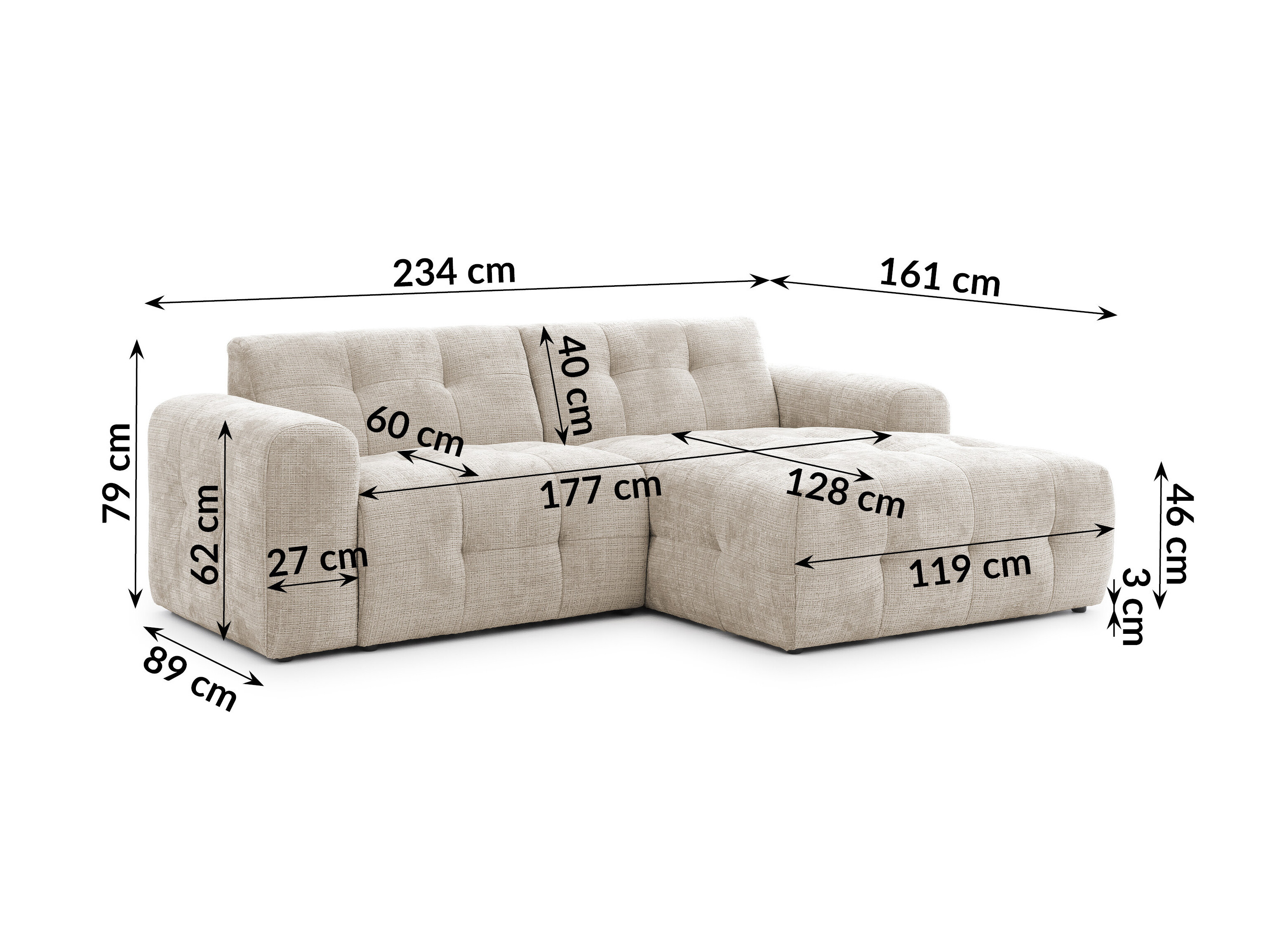 Komplet oblazinjenega pohištva Rocklin 183 (Cremona 14)