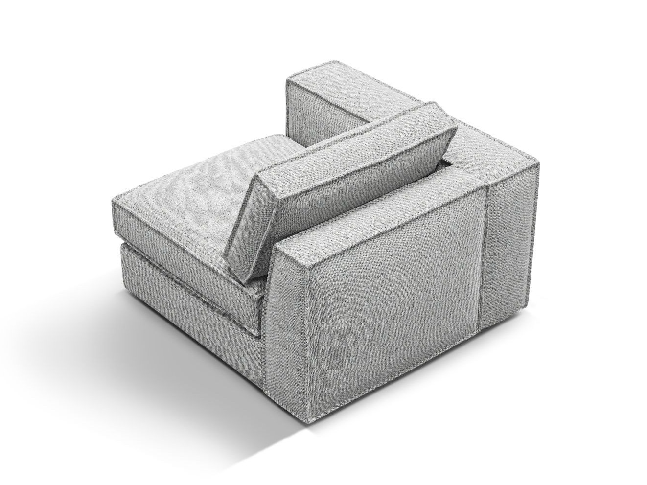 Modularni sedežni element Dalodei 102 (Babel Light grey)