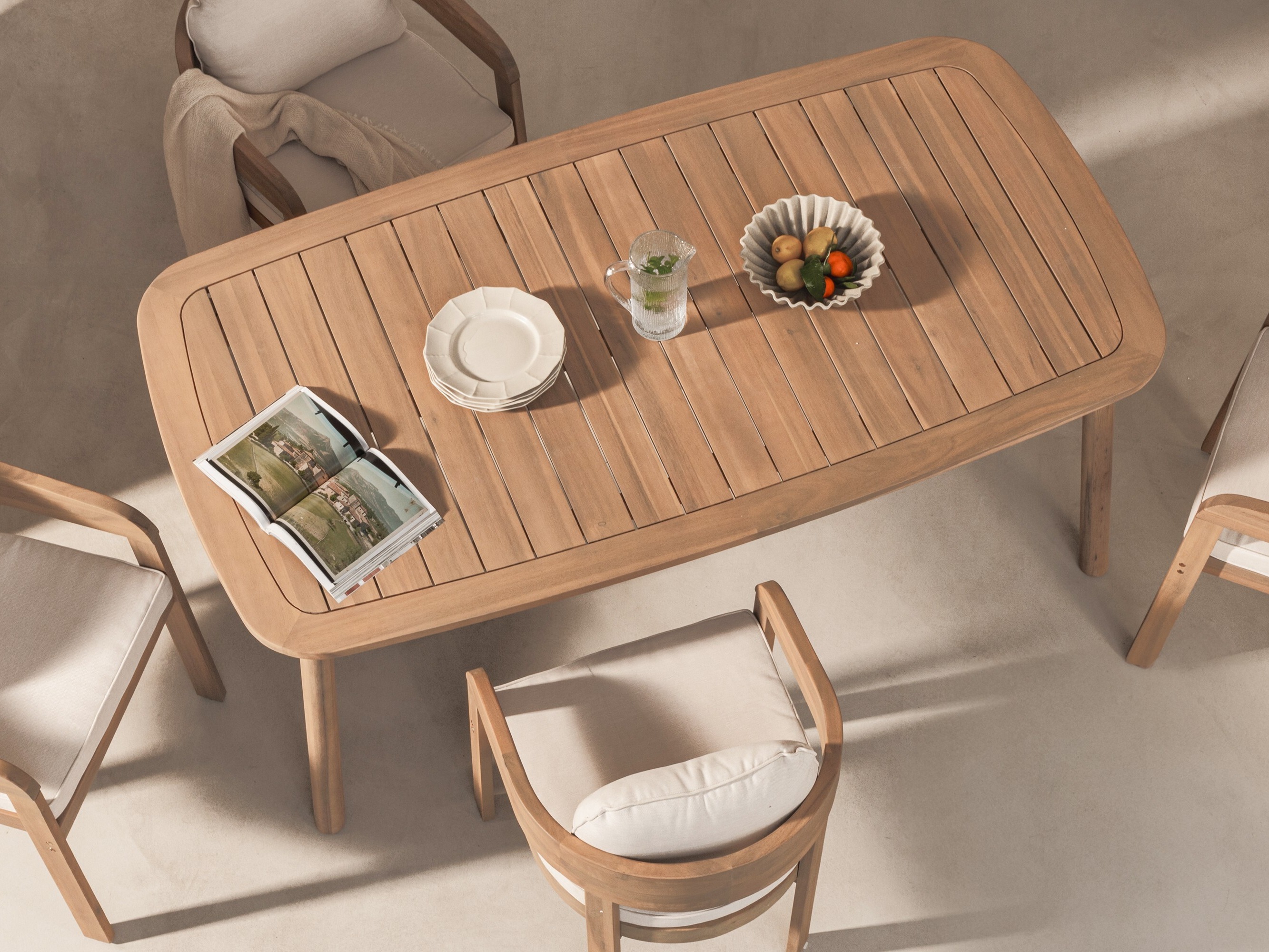 Komplet mize in stolov Burleson 704