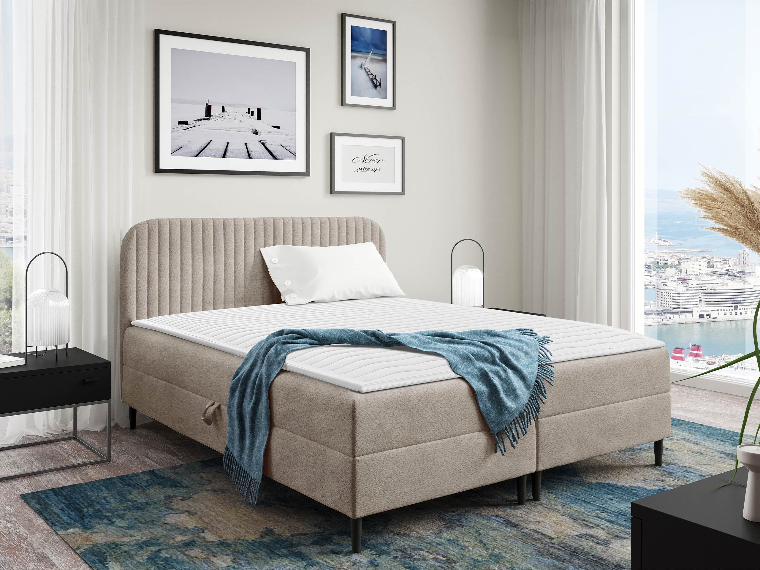 Boxspring postelja Rivus (Coral 50)