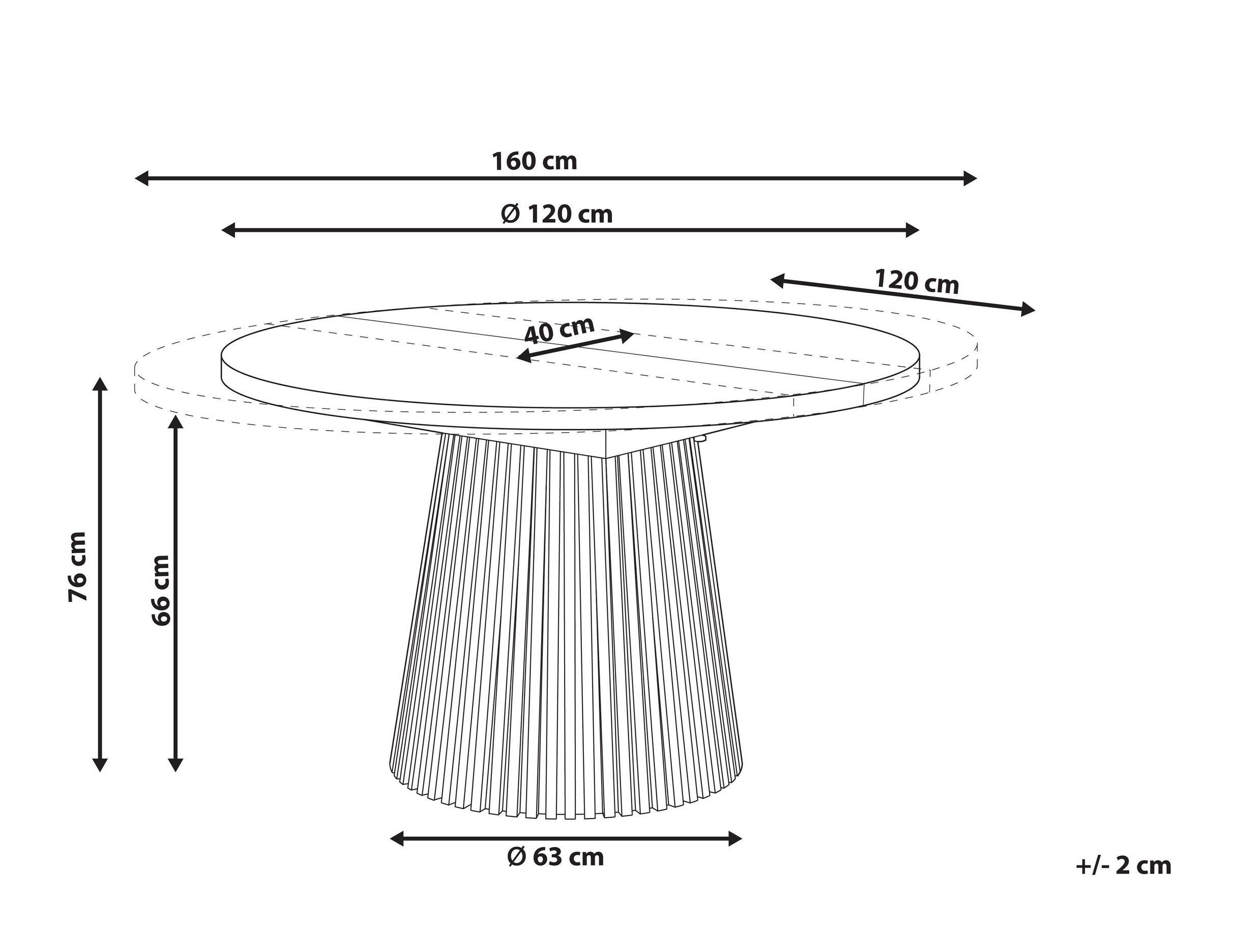 Miza Berwyn 3276 (Črna)