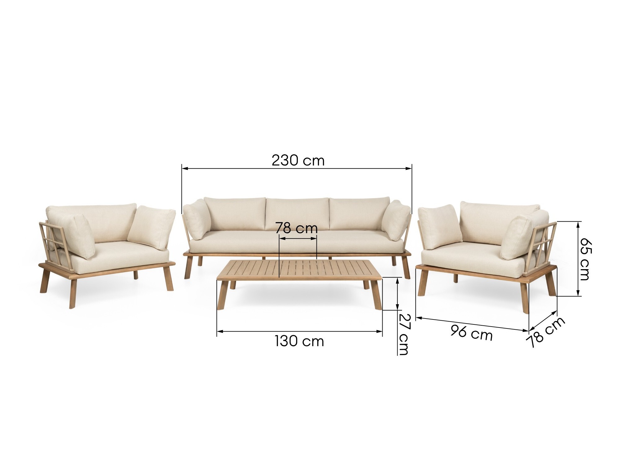 Komplet vrtnega pohištva Burleson 711