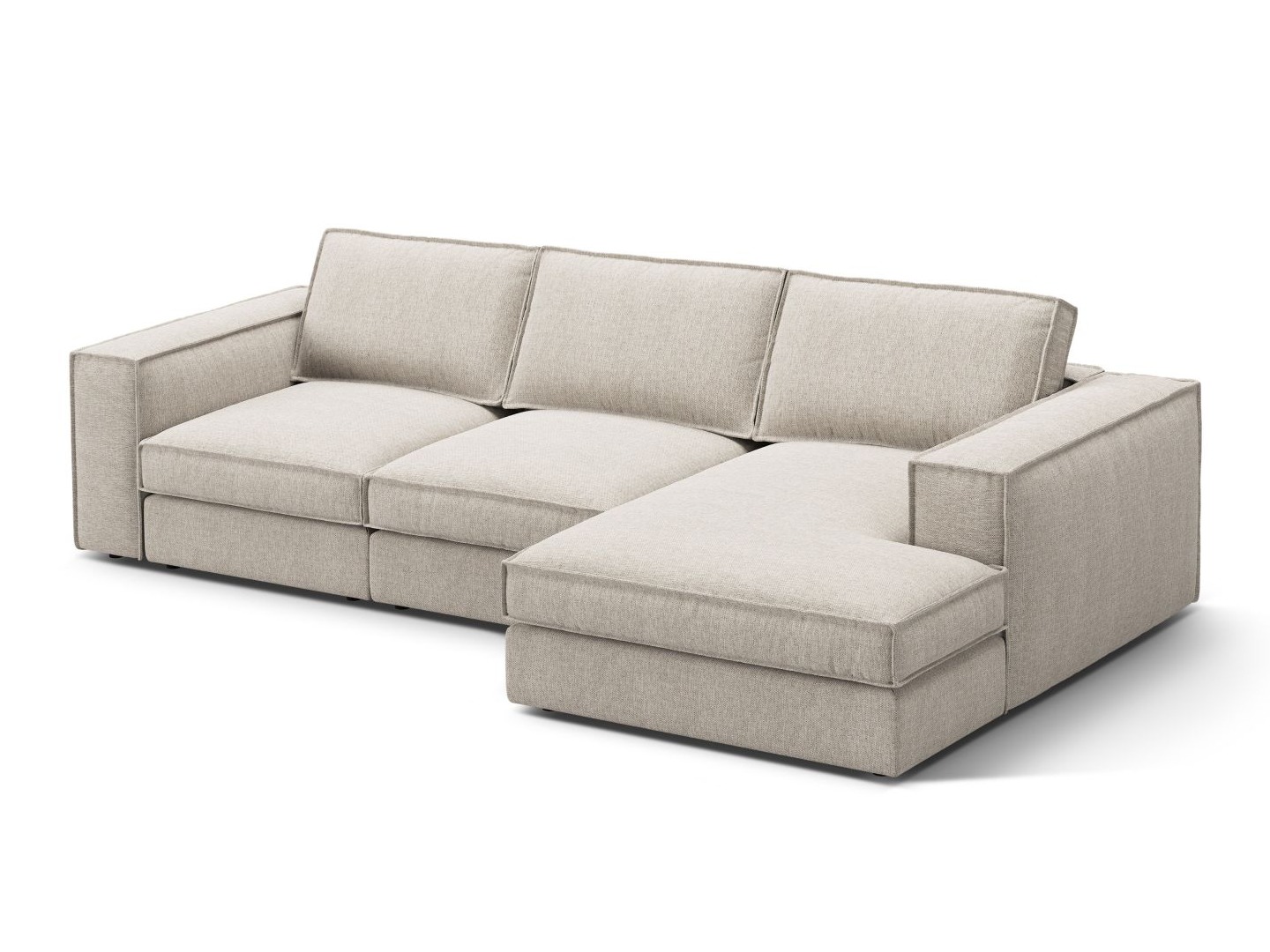 Modularna kotna sedežna garnitura Dalodei 110 (Babel Sand)