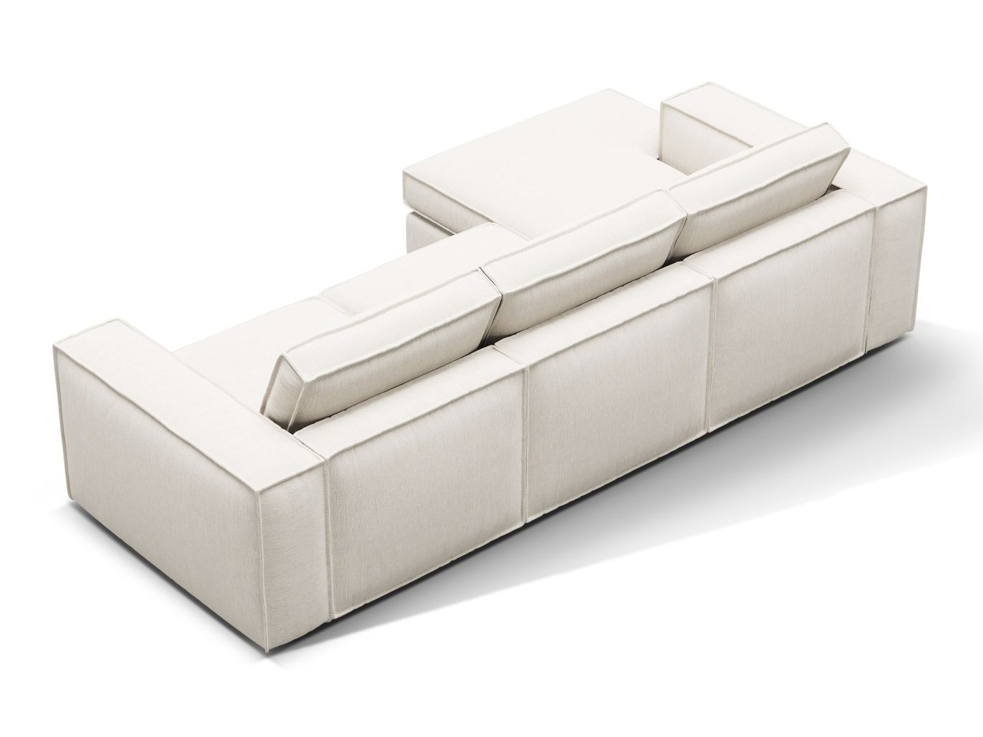 Modularna kotna sedežna garnitura Dalodei 110 (Babel White)