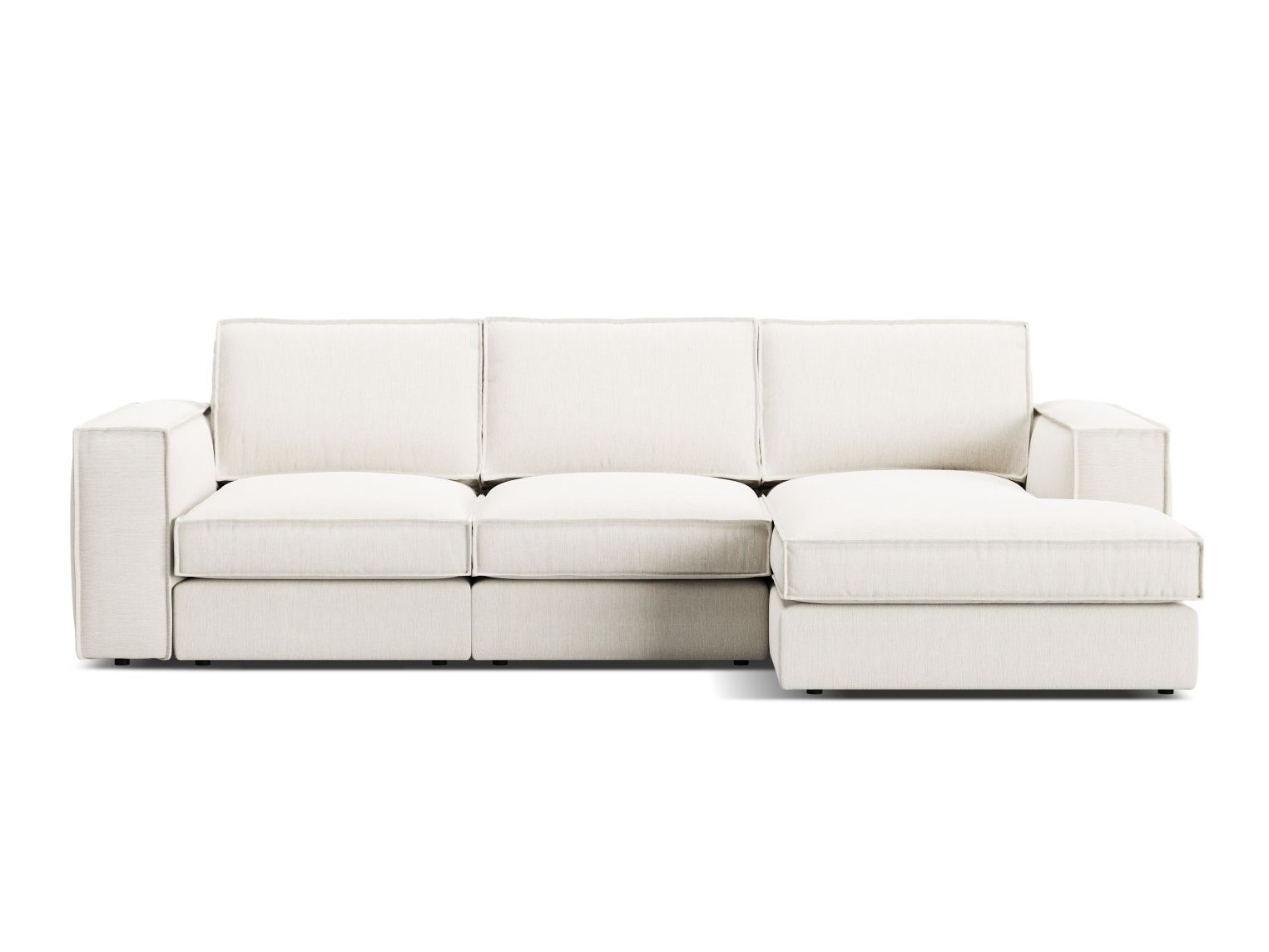 Modularna kotna sedežna garnitura Dalodei 110 (Babel White)