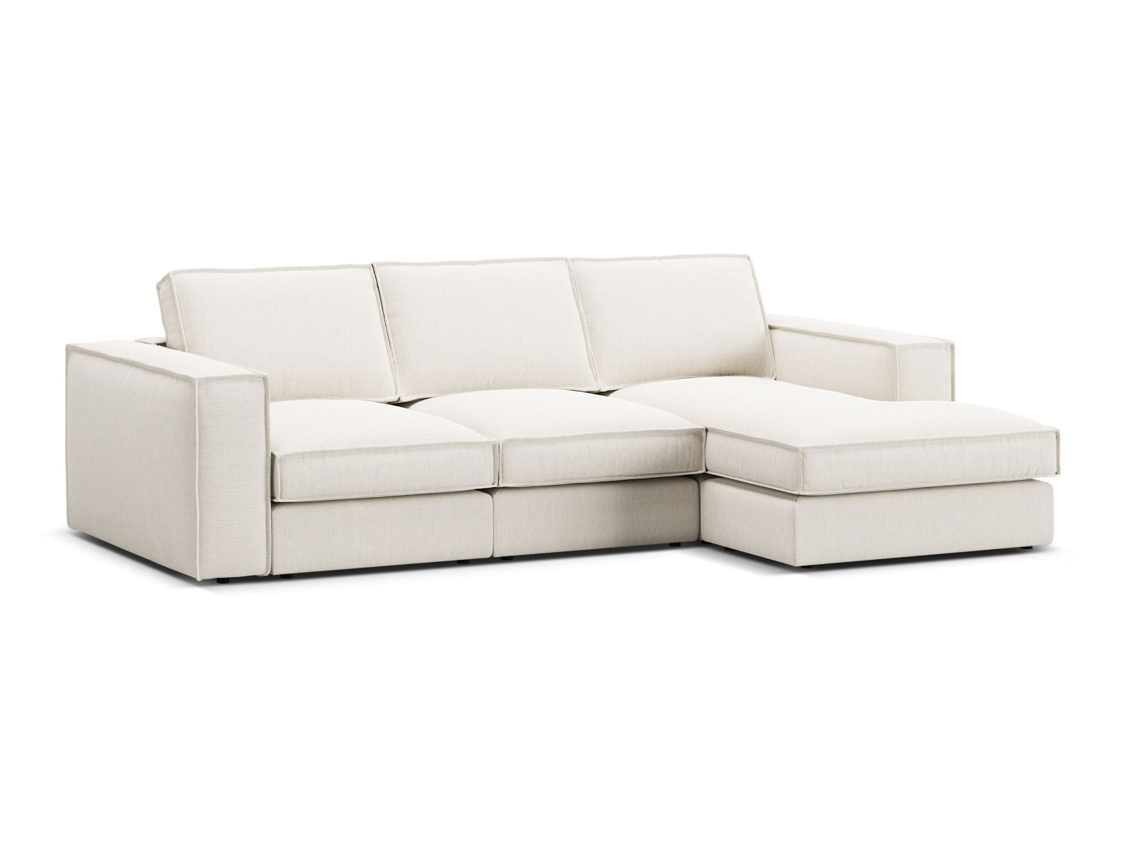 Modularna kotna sedežna garnitura Dalodei 110 (Babel White)