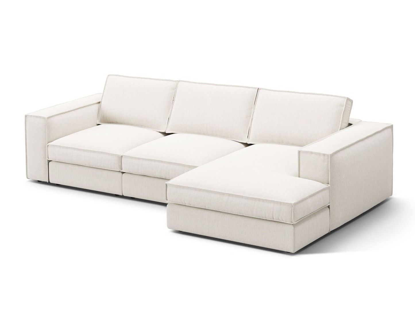 Modularna kotna sedežna garnitura Dalodei 110 (Babel White)